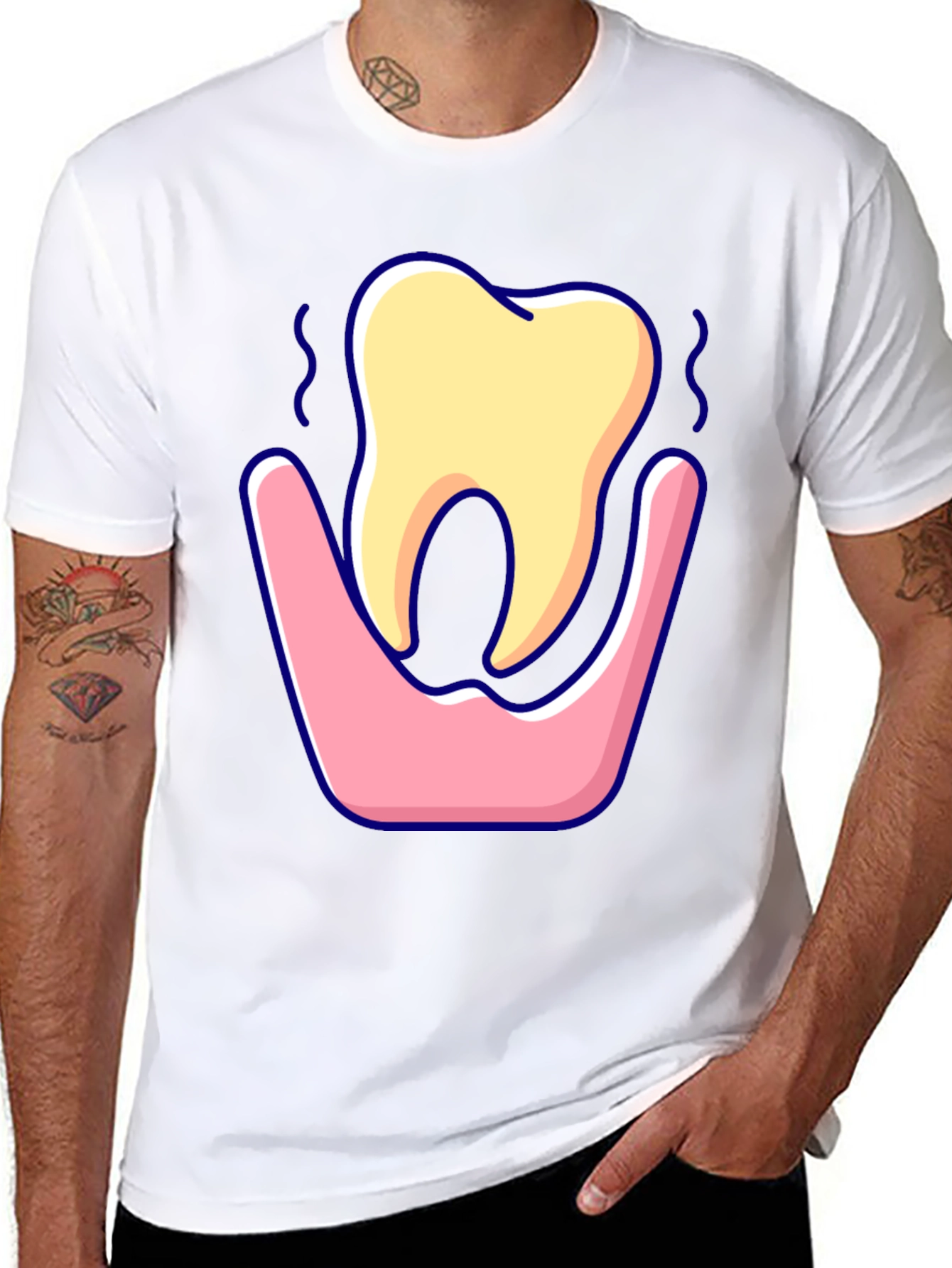 Funny Tooth Graphic Tee - Dentist Humor Shirt