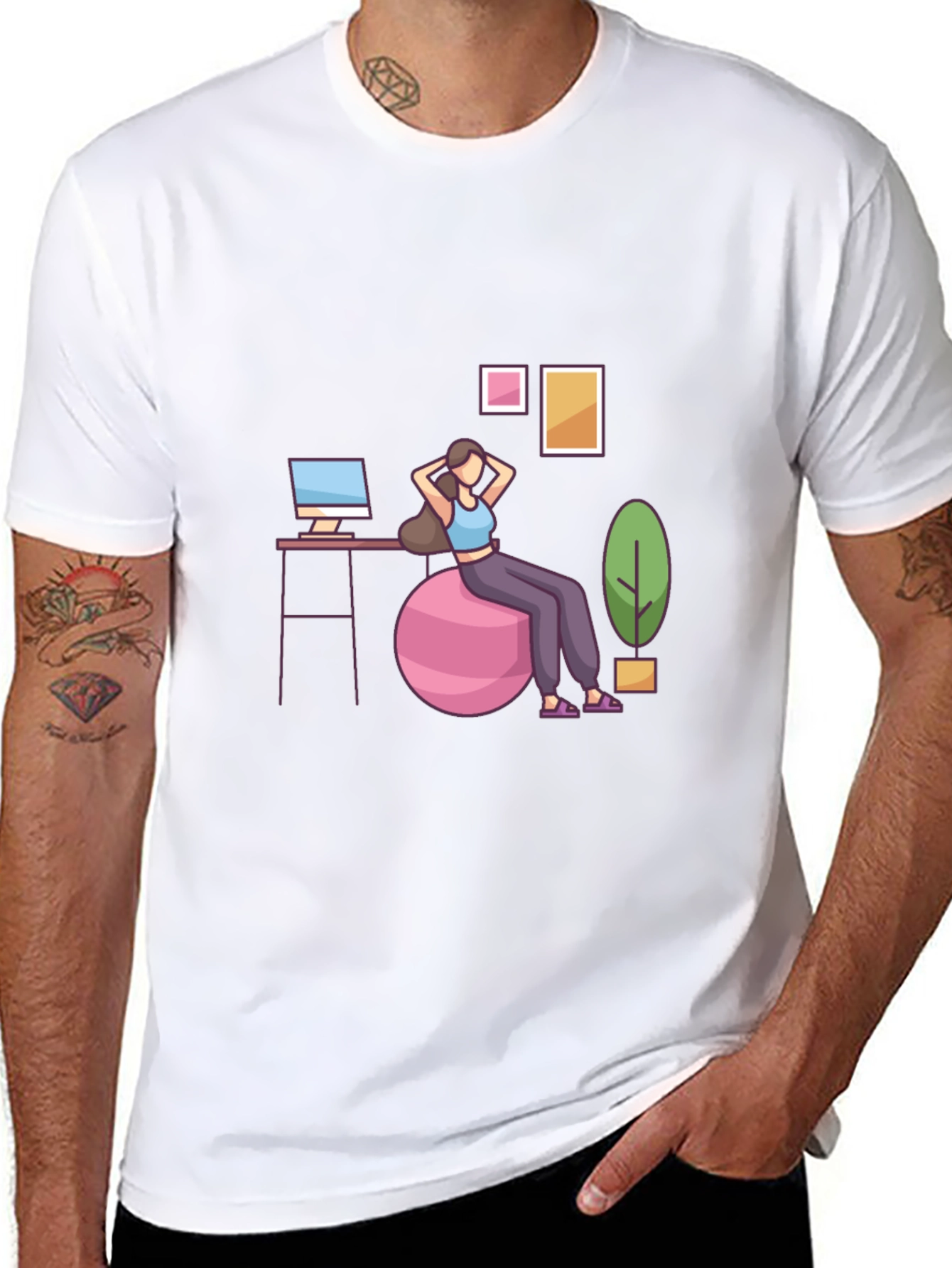 Relaxing Exercise T-Shirt - Perfect for Casual Wear