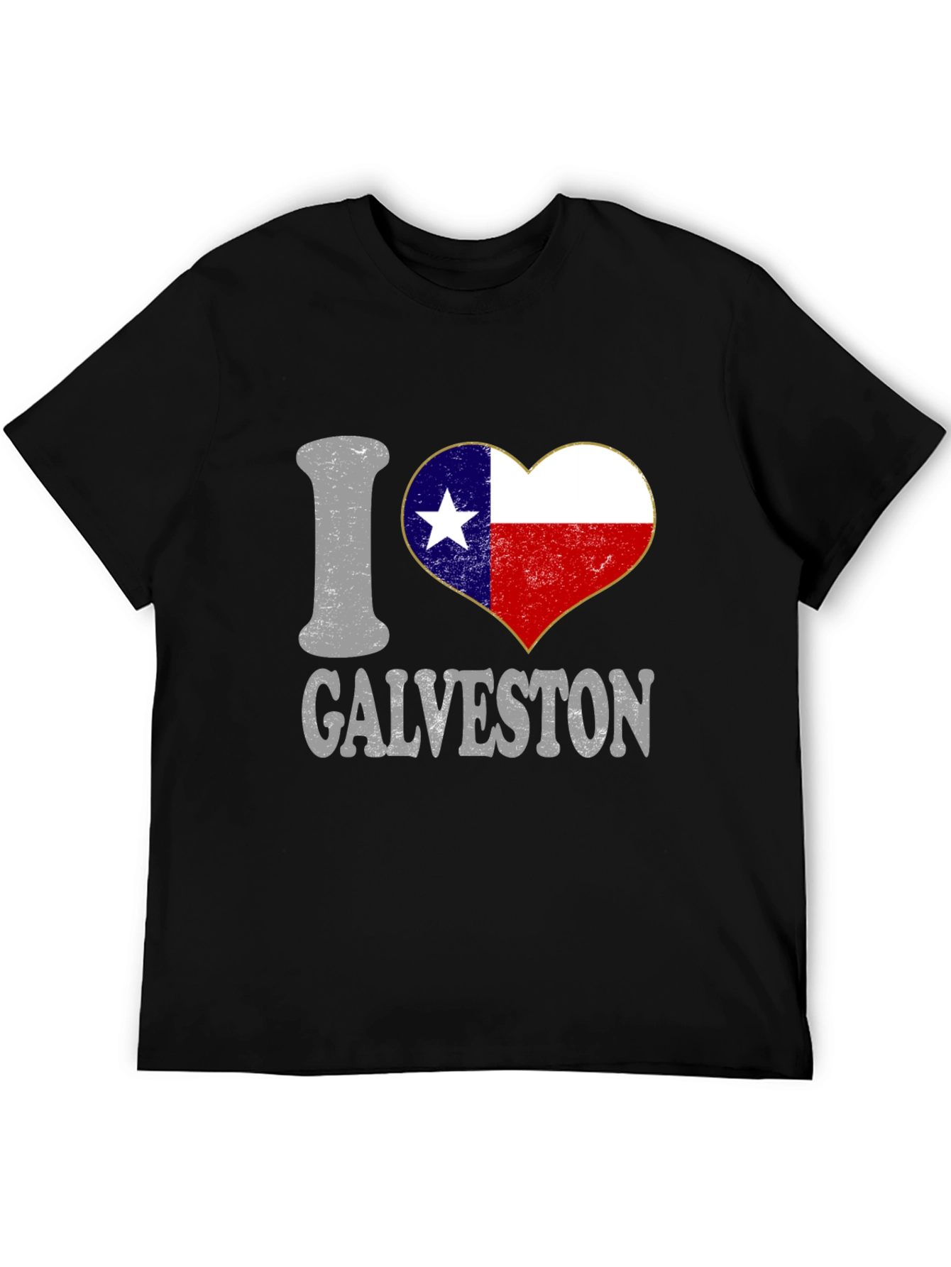I Heart Galveston Texas T-Shirt Black