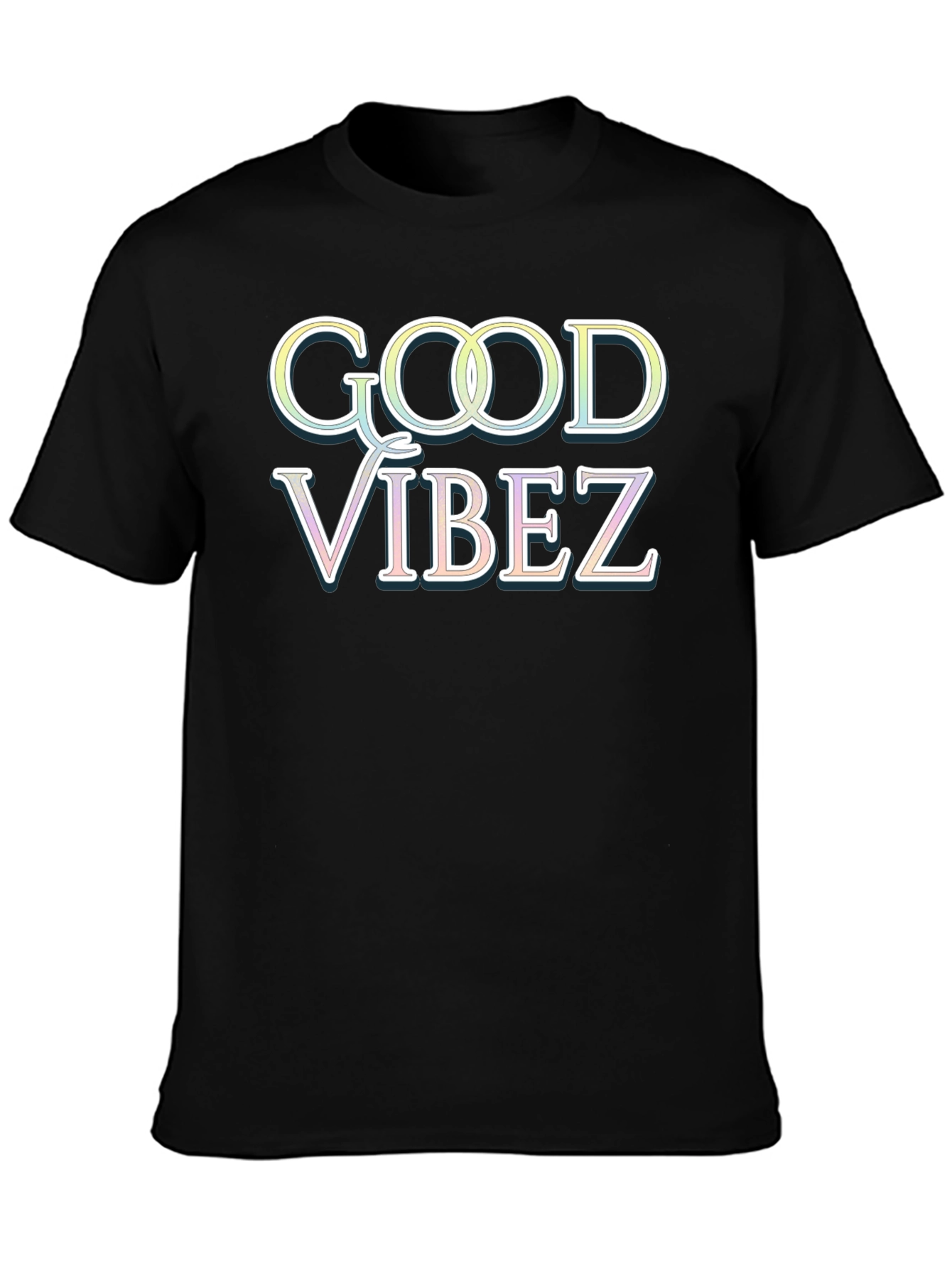 Good Vibez Black T-Shirt - Trendy Graphic Tee