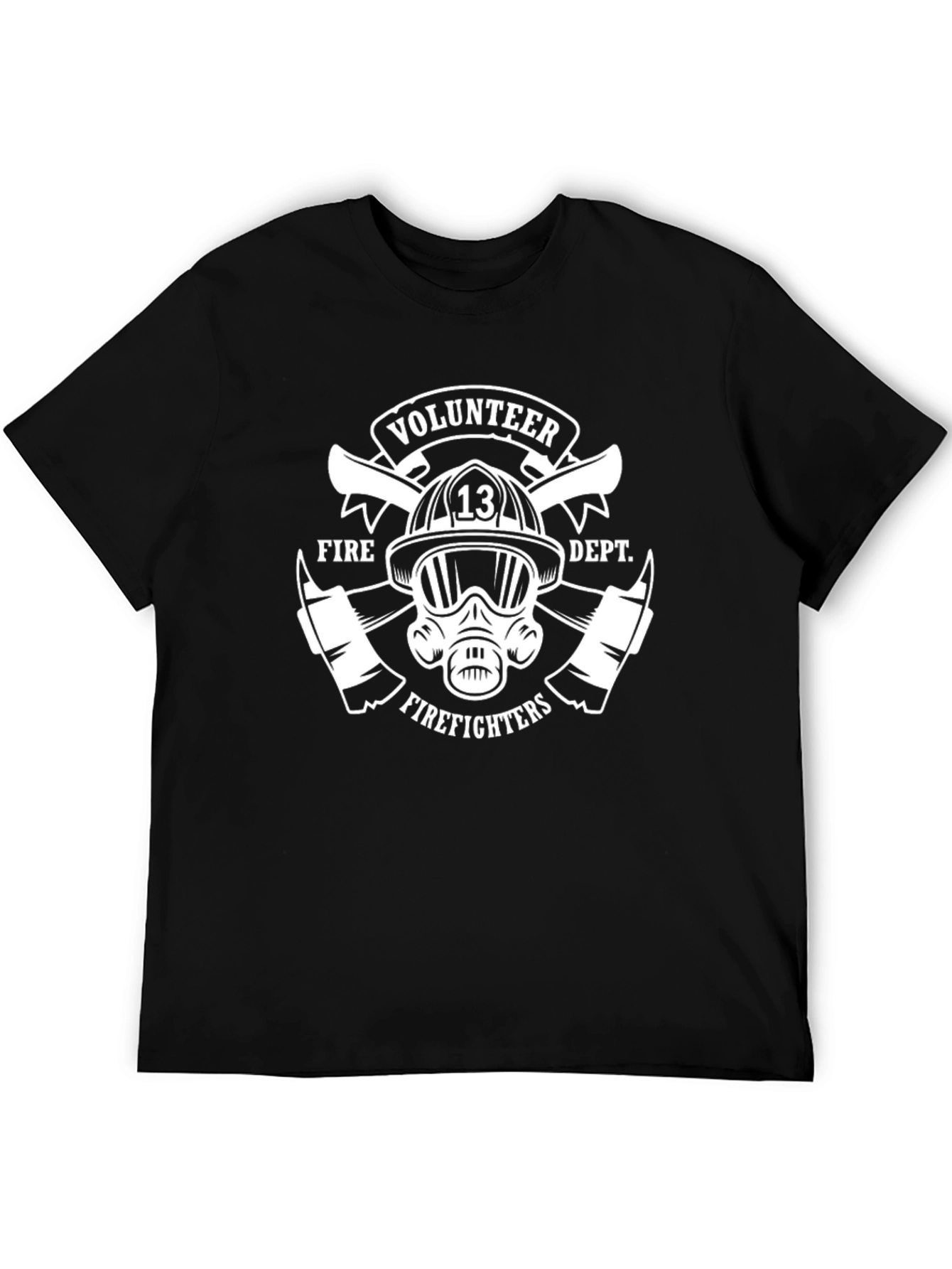 Volunteer Firefighter T-Shirt - Black