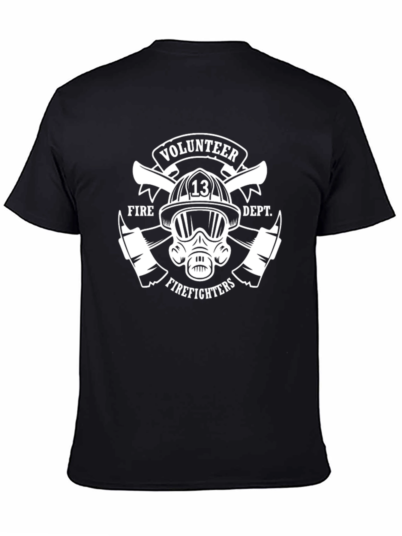 Volunteer Firefighter T-Shirt - Black