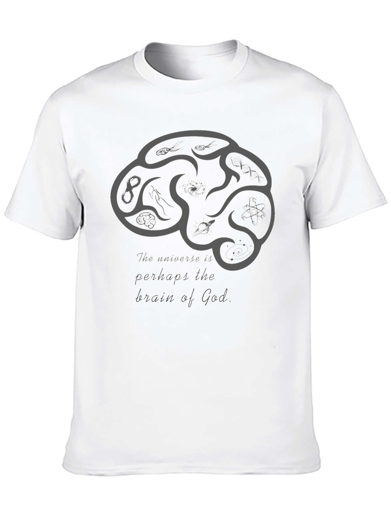 Brain of God Graphic Tee - Black