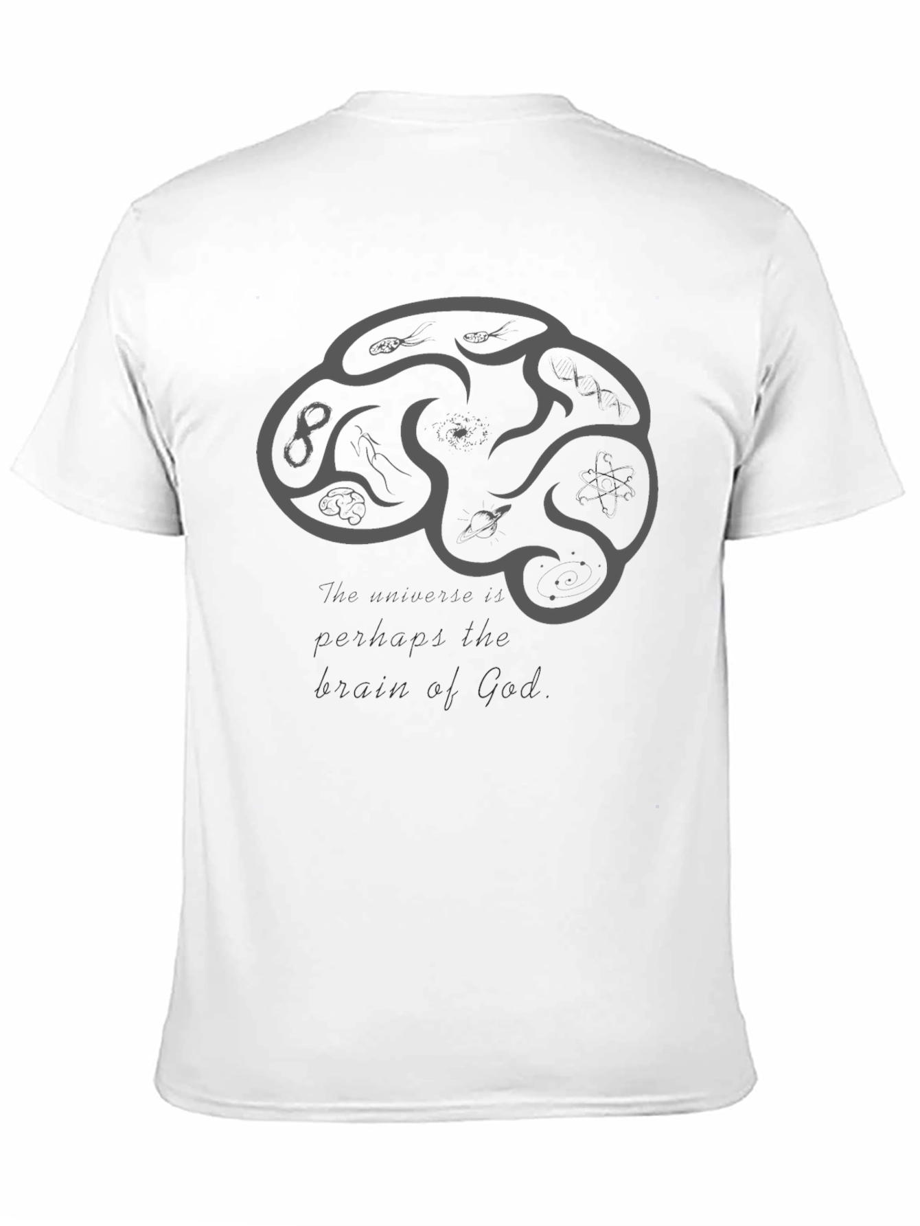 Brain of God Graphic Tee - Black
