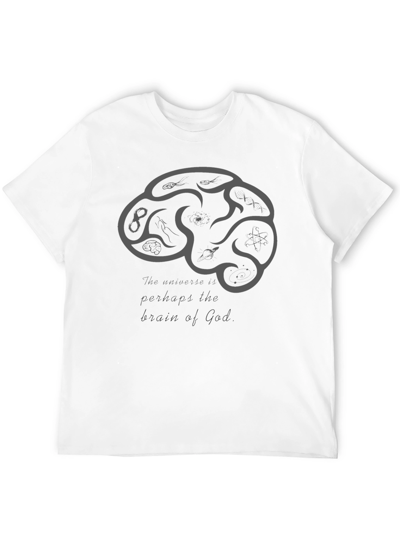 Brain of God Graphic Tee - Black