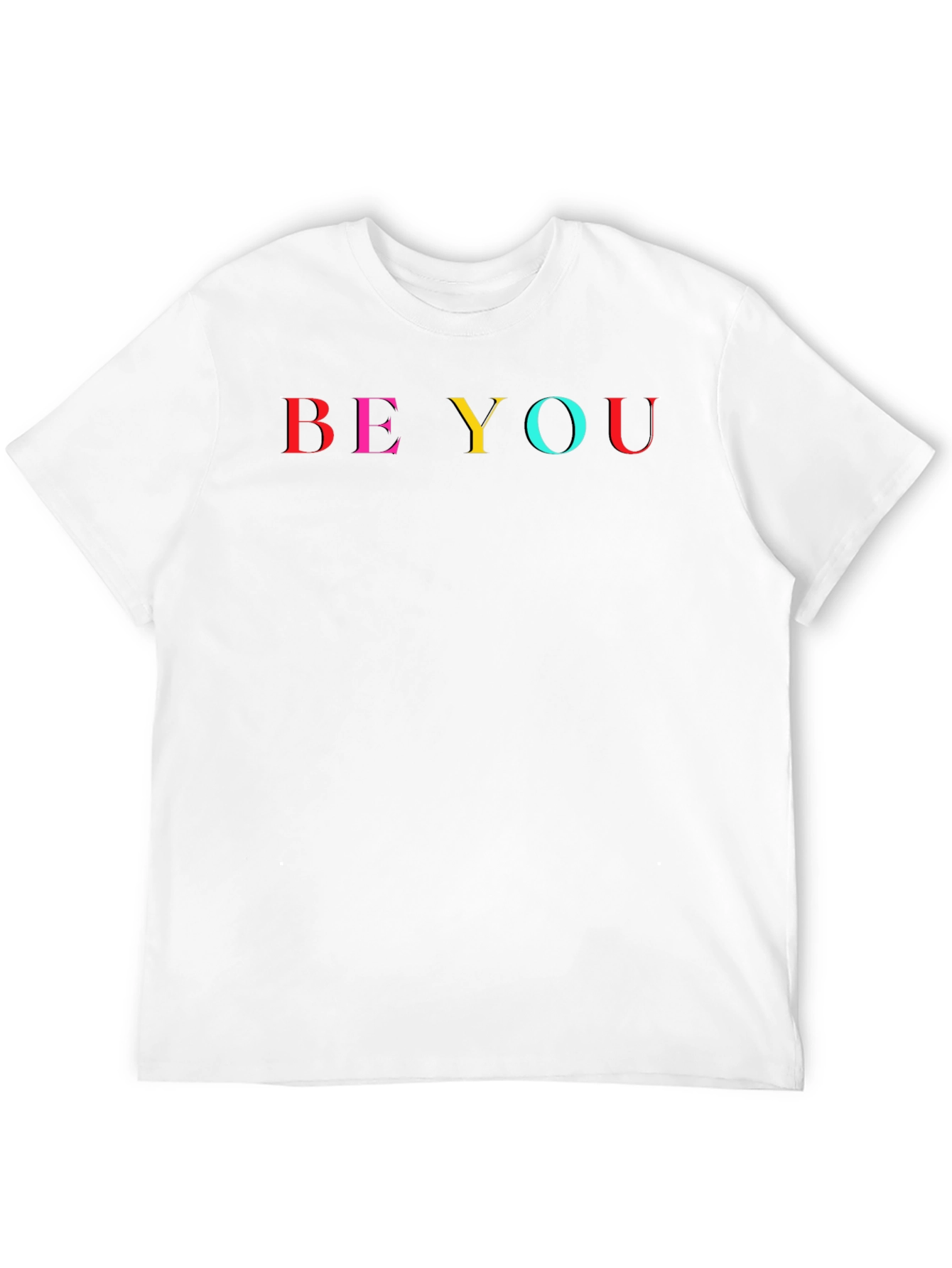 Be You Graphic Tee - Black Cotton T-Shirt