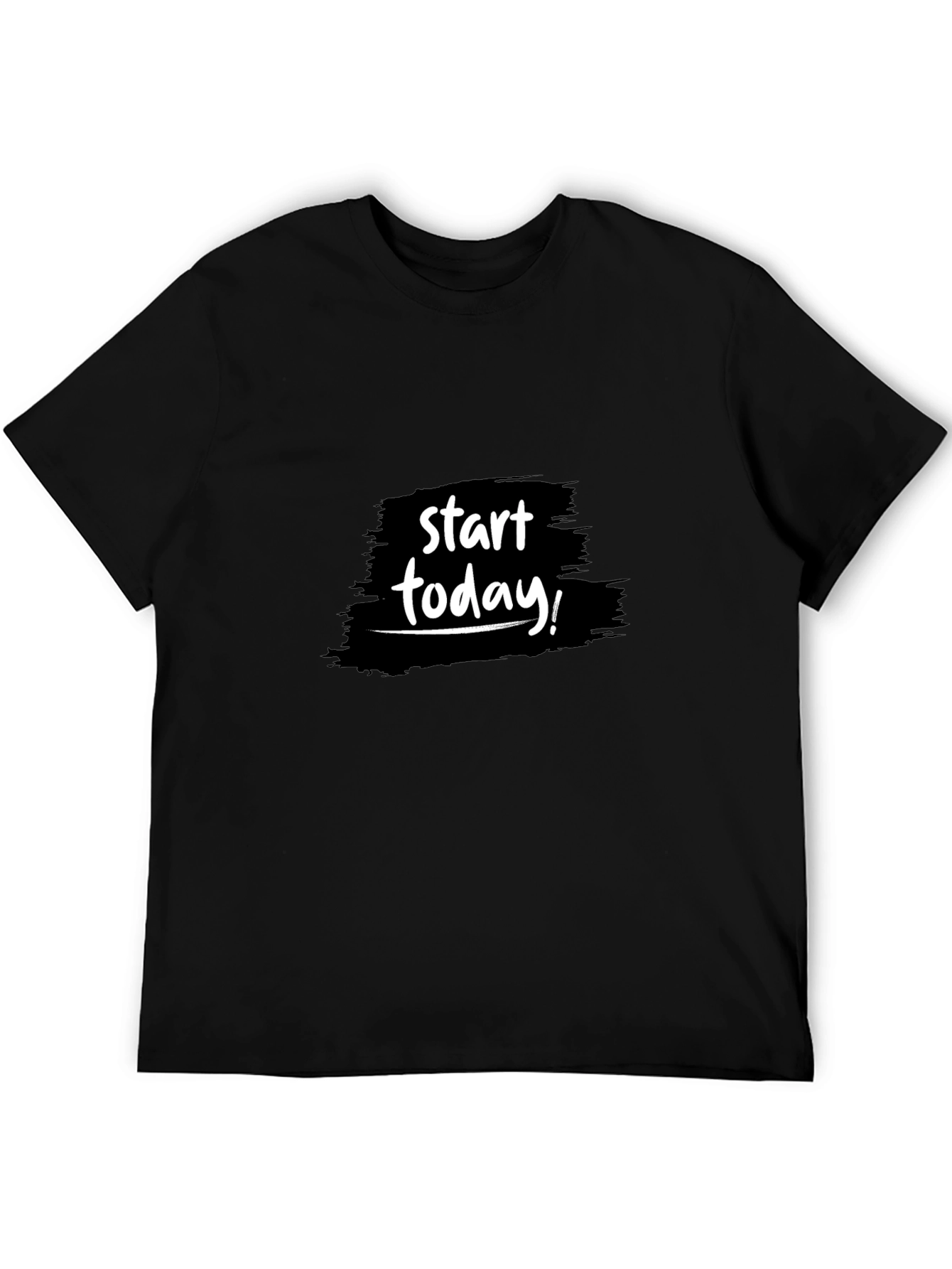 Start Today Black Graphic Tee