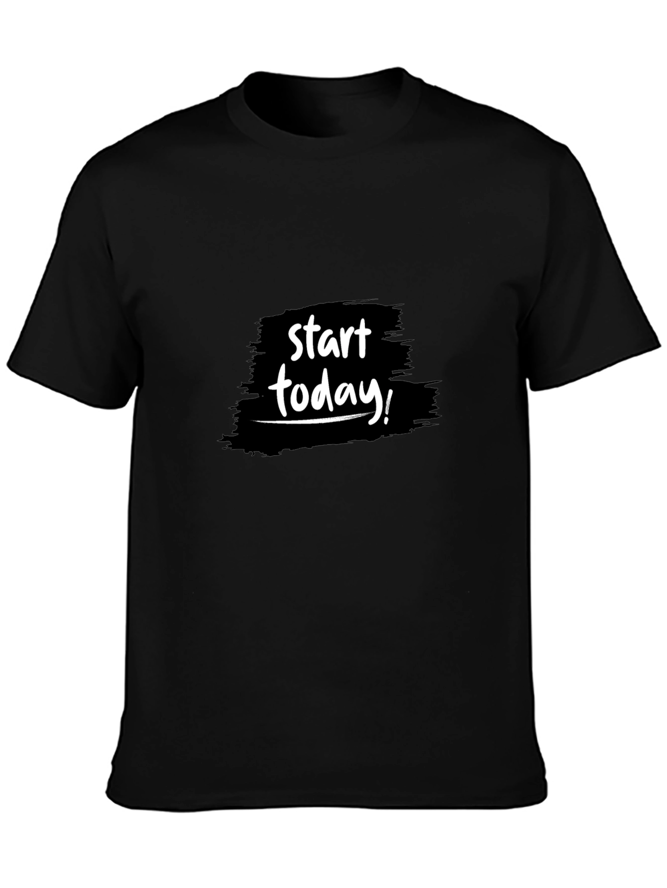 Start Today Black Graphic Tee