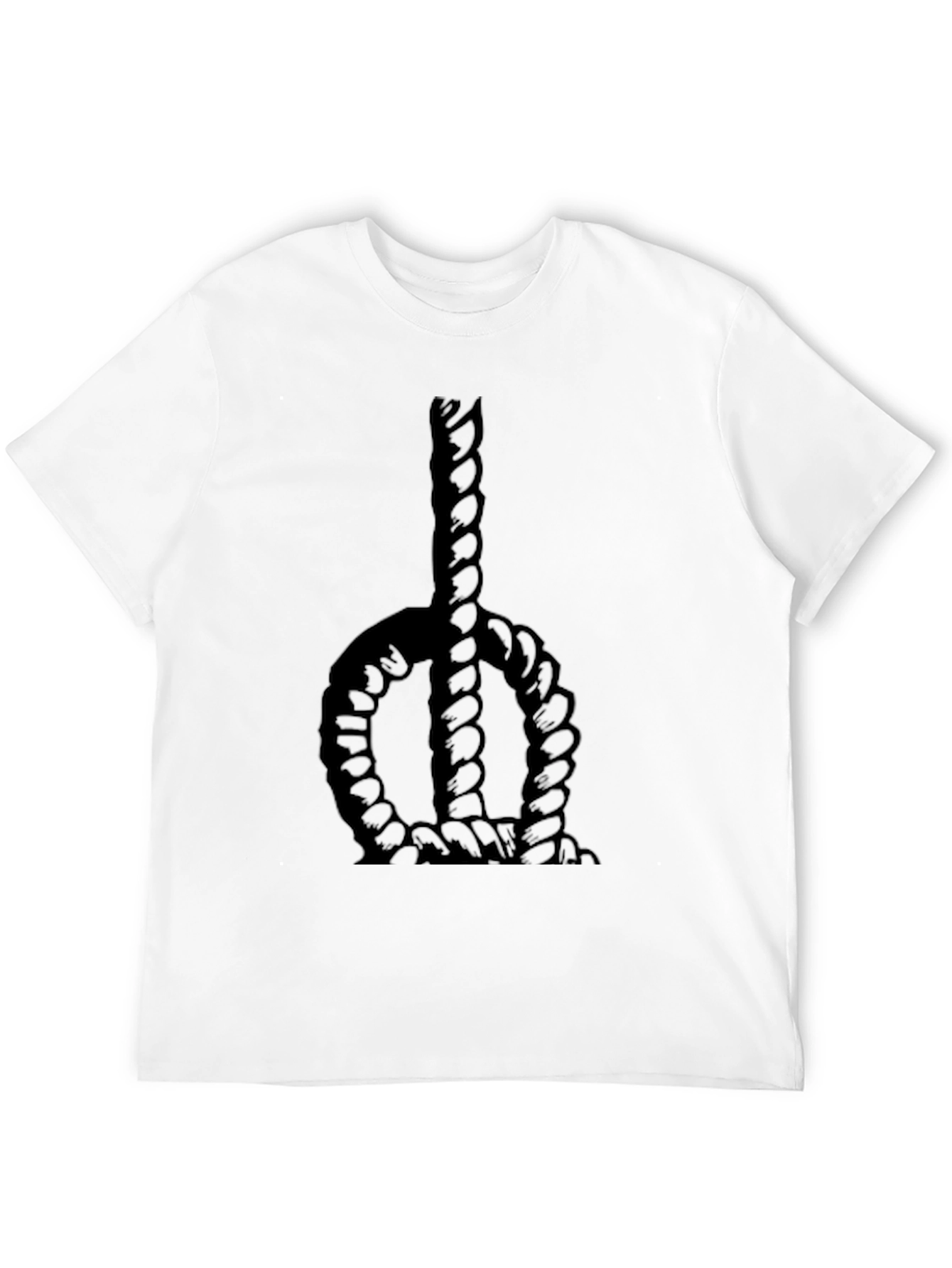 Rope Graphic Black T-Shirt
