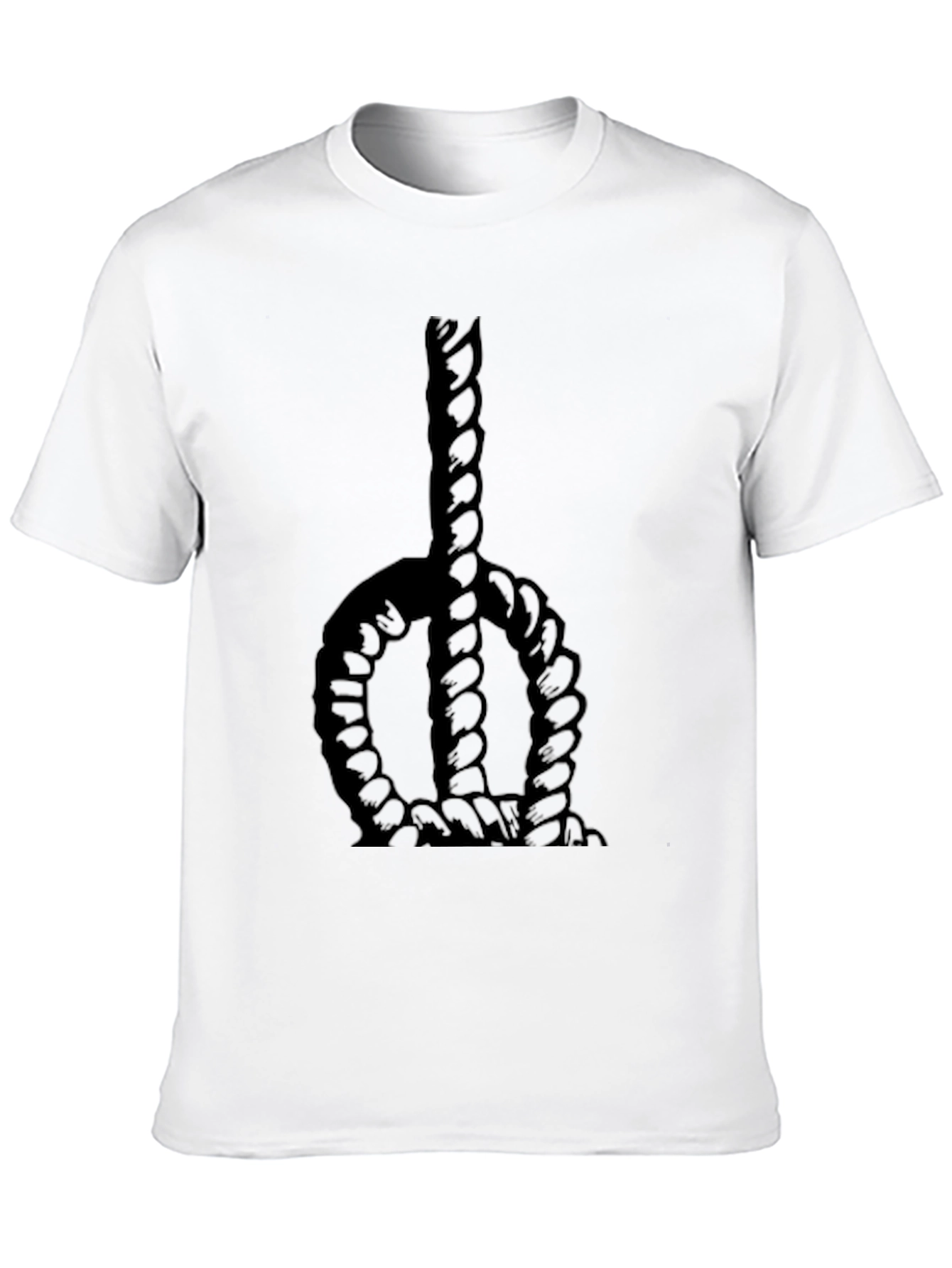 Rope Graphic Black T-Shirt