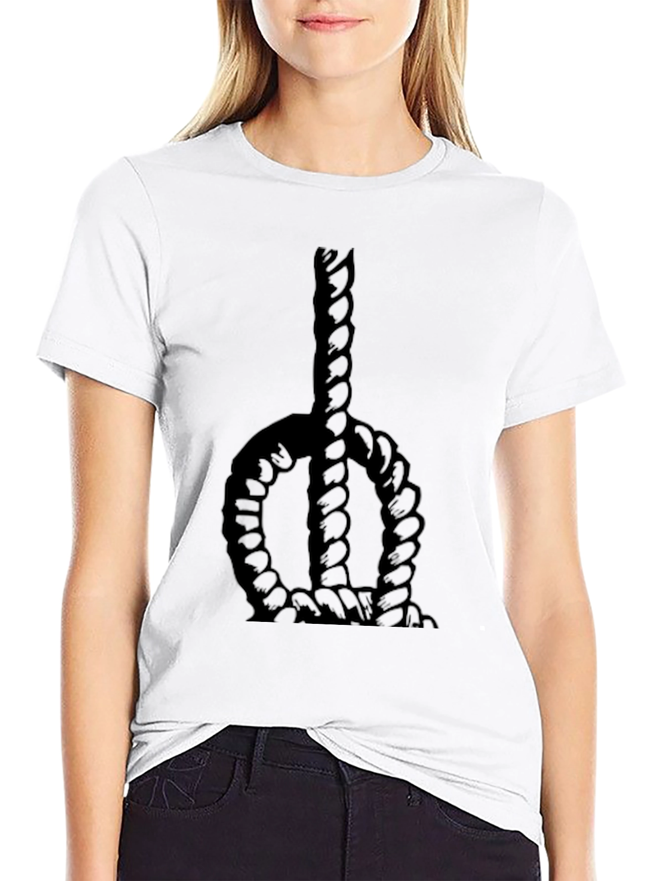 Rope Graphic Black T-Shirt
