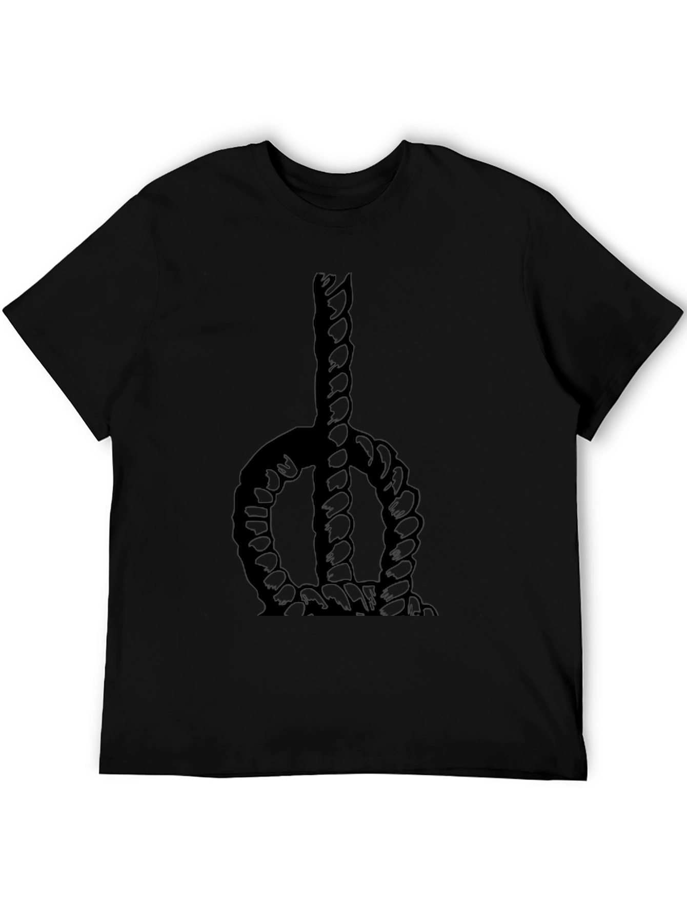 Rope Graphic Black T-Shirt