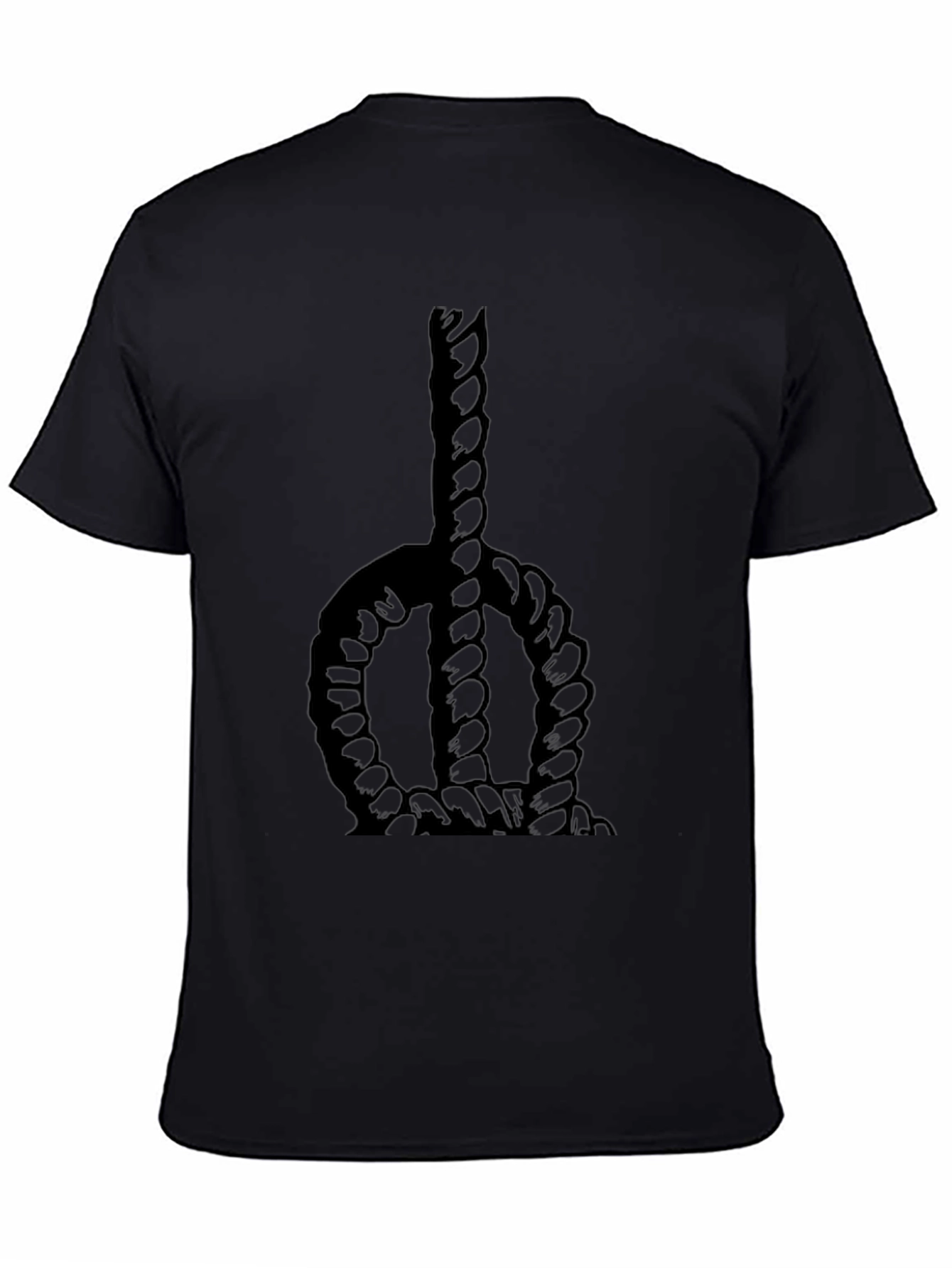 Rope Graphic Black T-Shirt