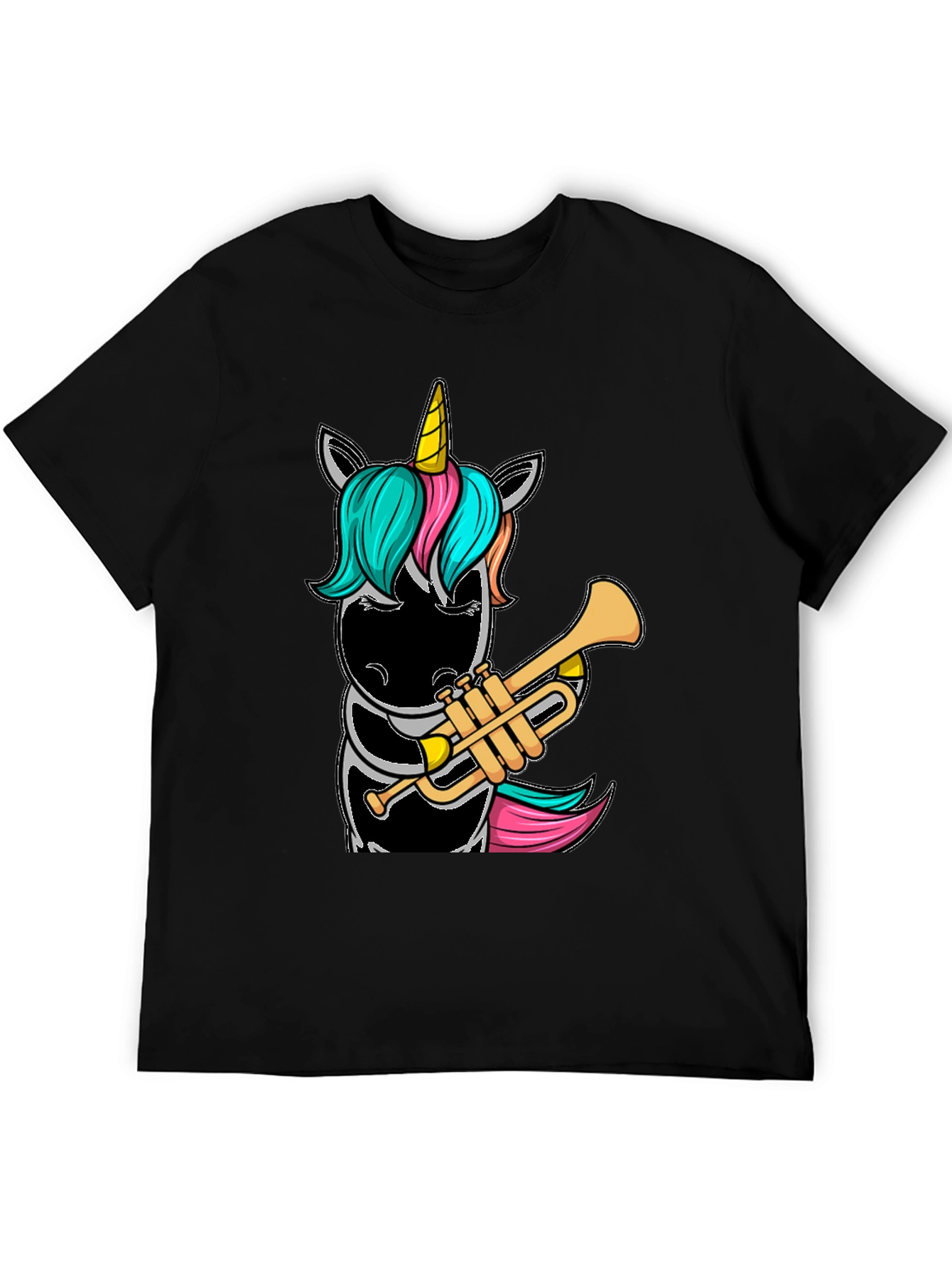 Unicorn Trumpet Player Graphic Tee