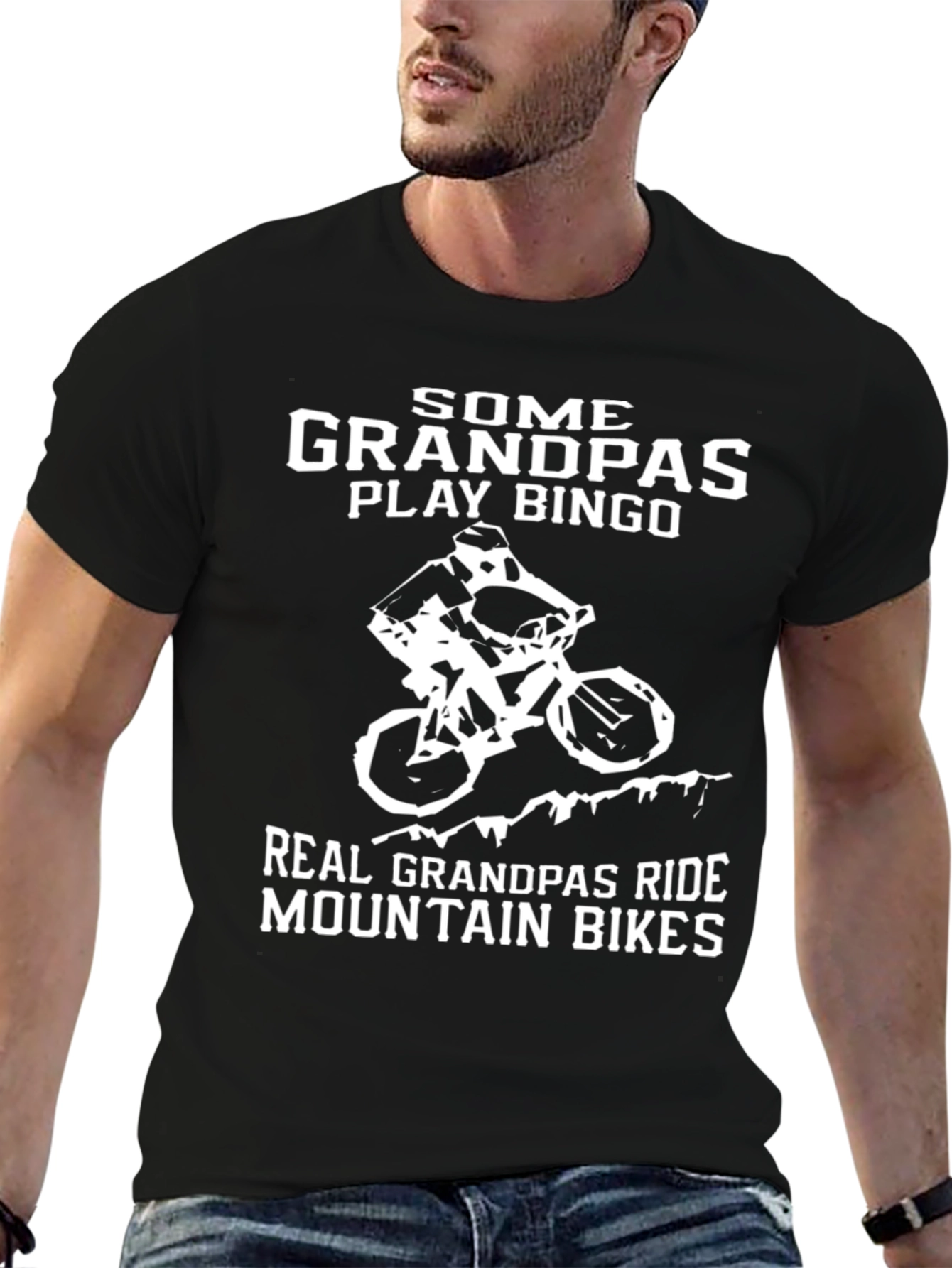 Funny Grandpas Mountain Bike T-Shirt