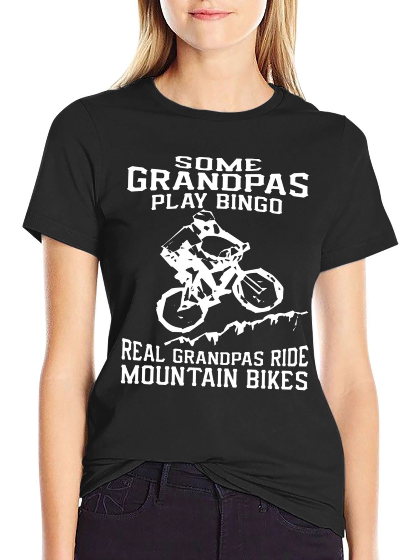 Funny Grandpas Mountain Bike T-Shirt