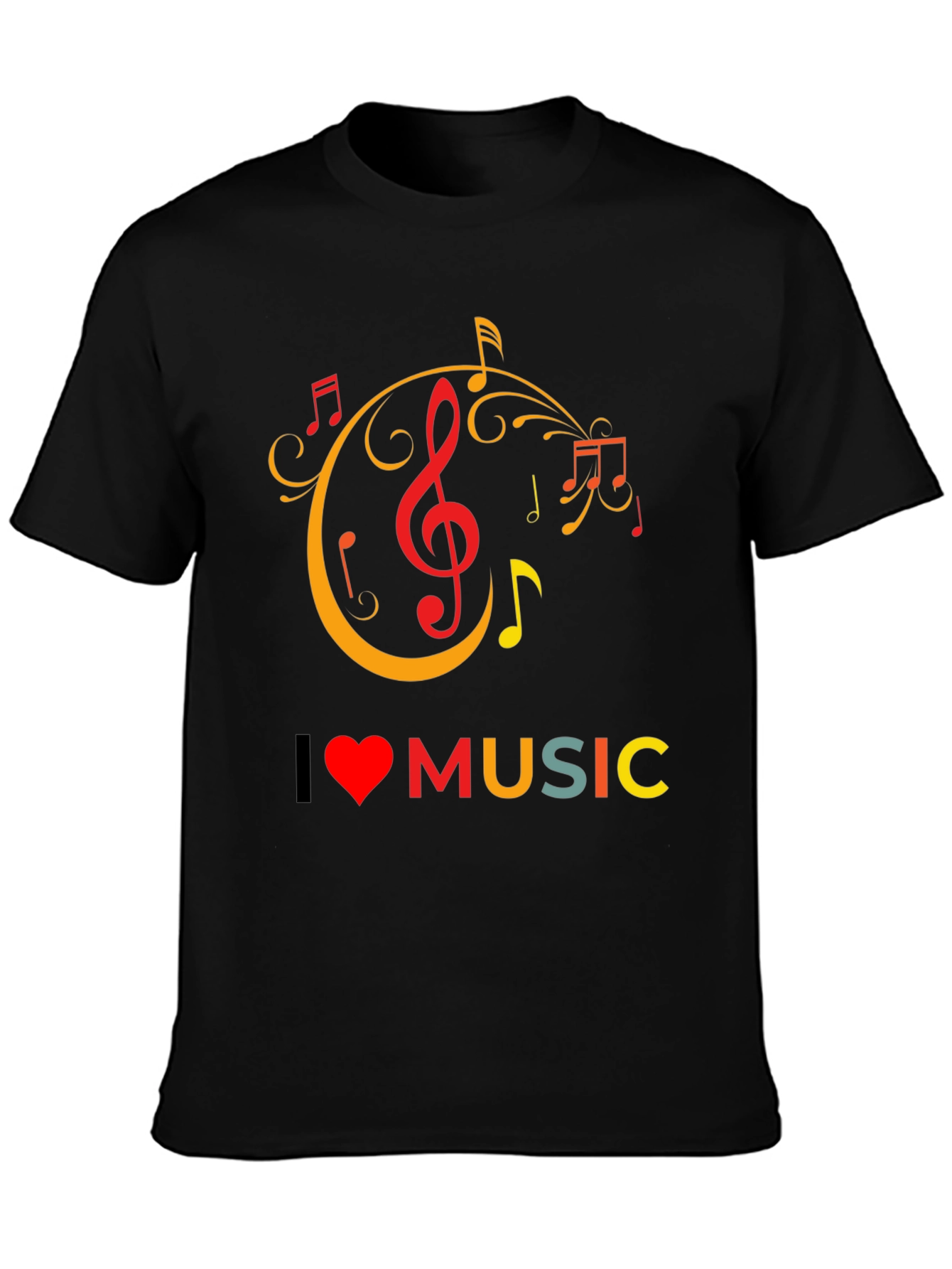 I Love Music Graphic Tee
