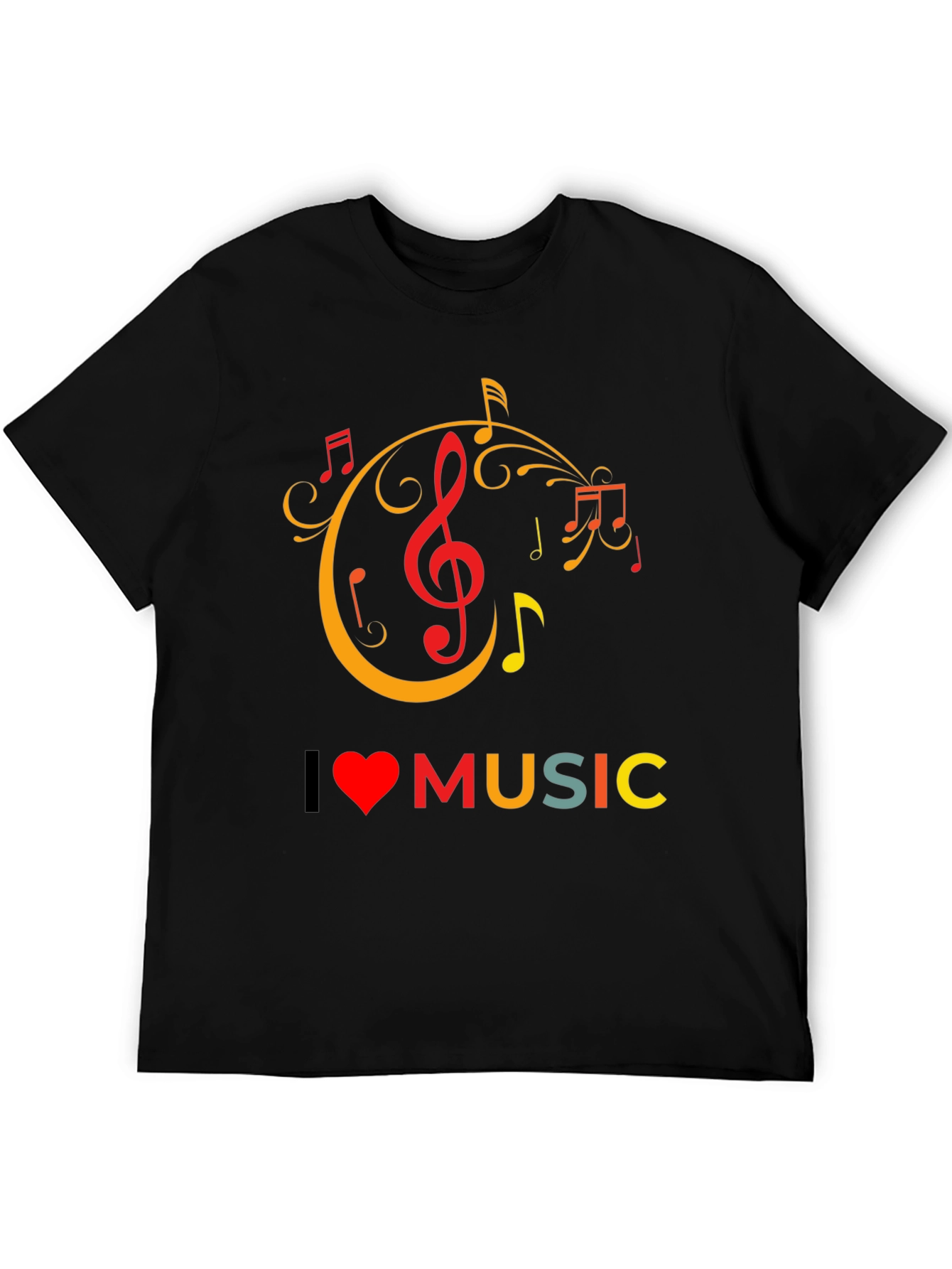 I Love Music Graphic Tee