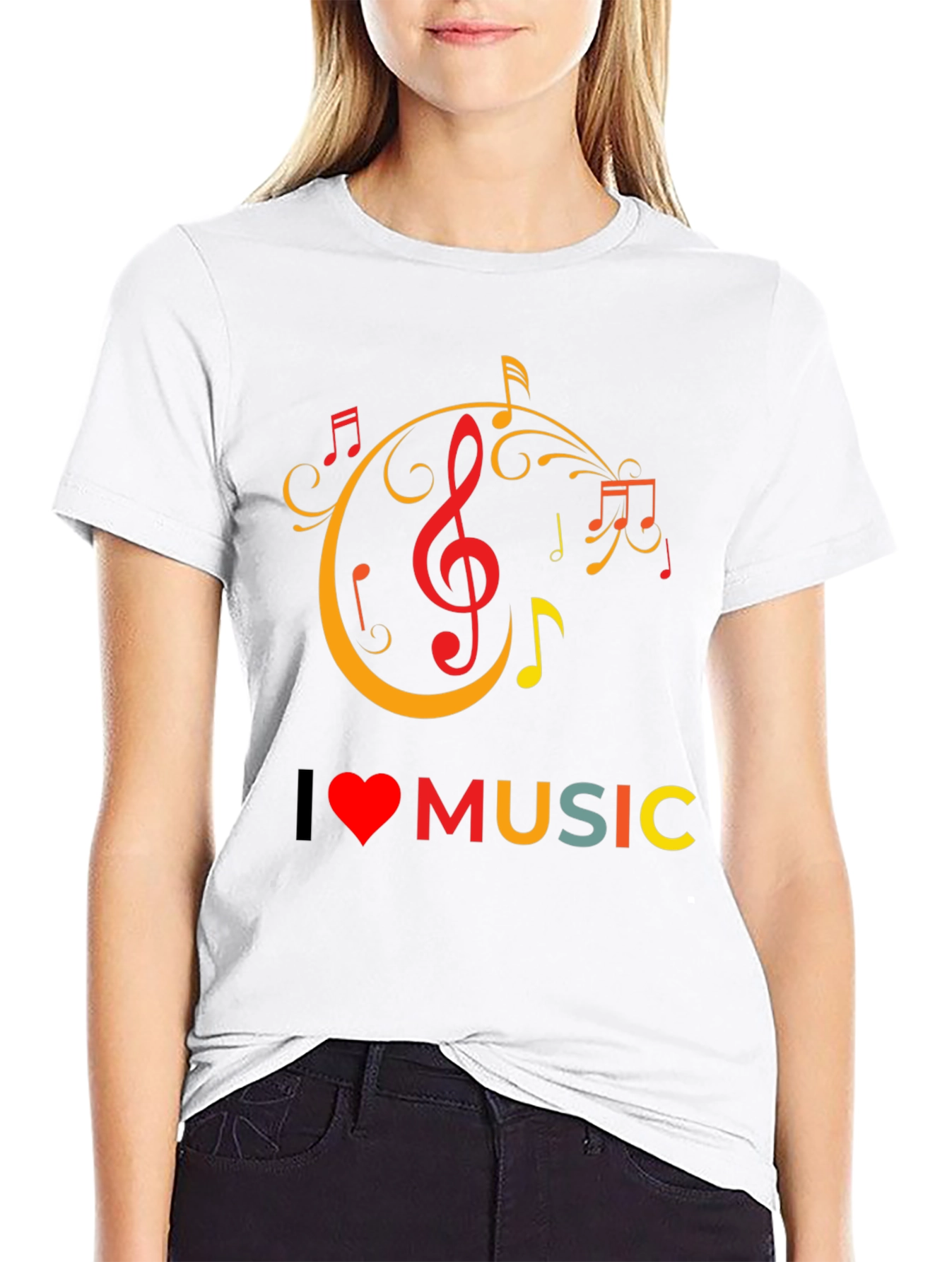 I Love Music Graphic Tee