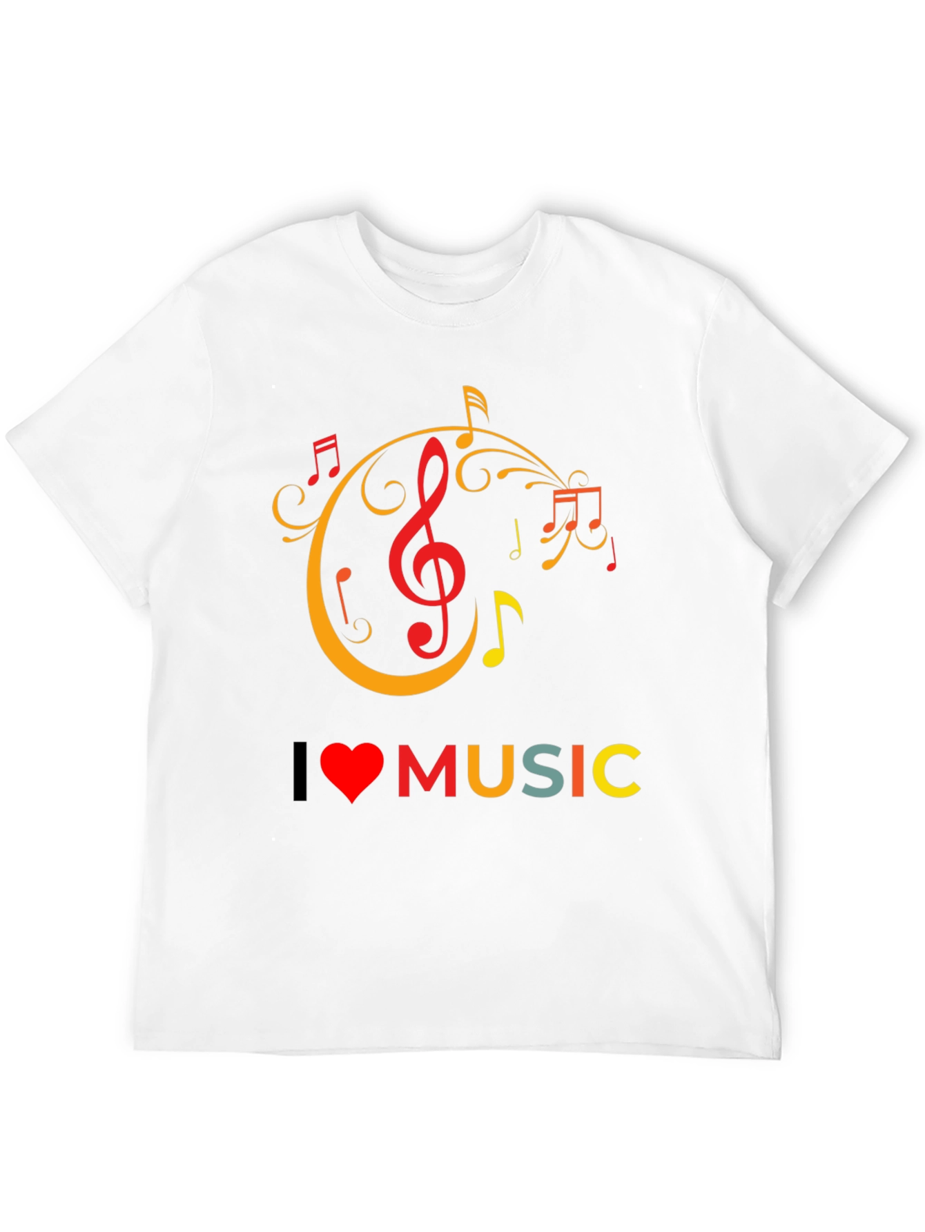 I Love Music Graphic Tee