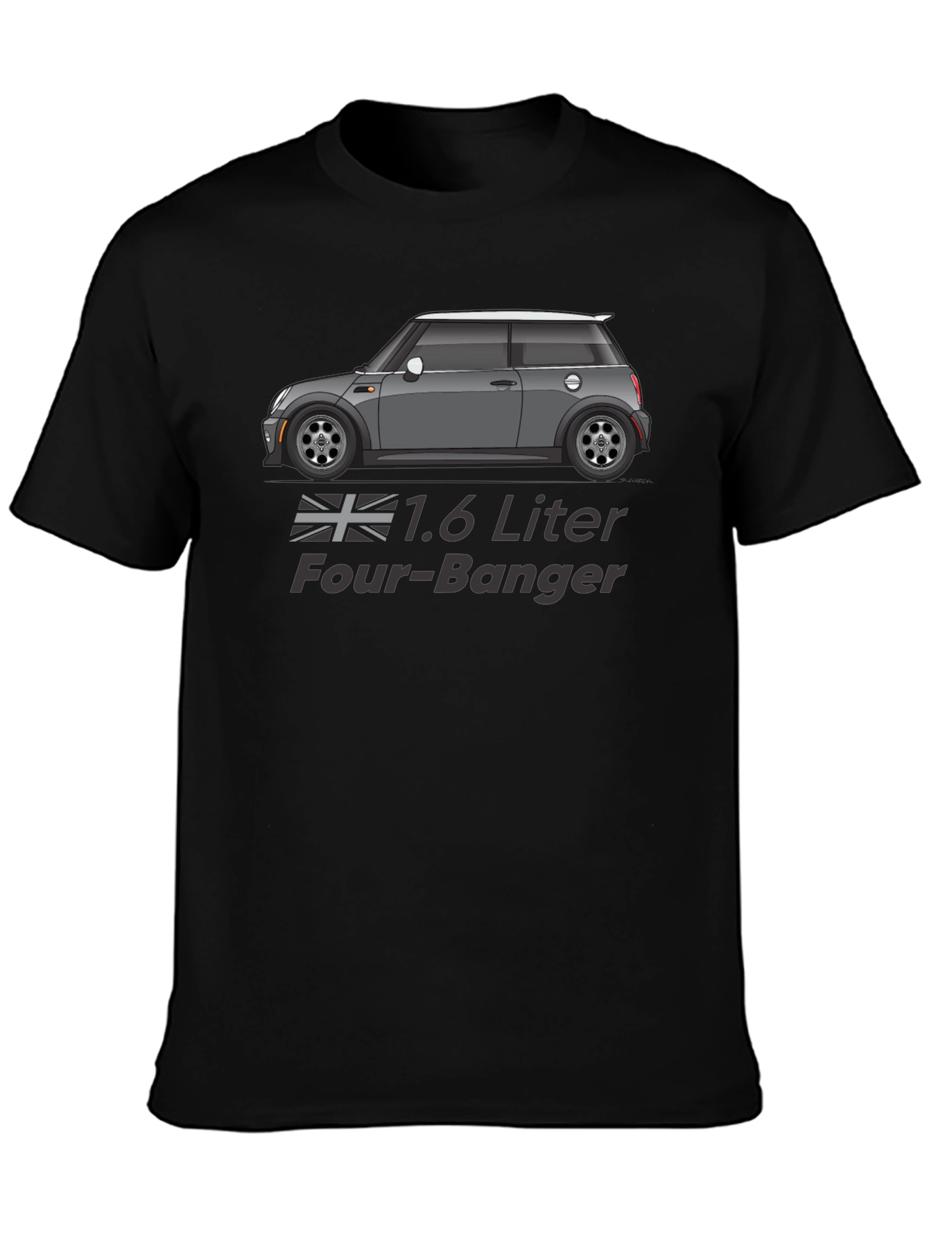 1.6 Liter Four-Banger Car Graphic T-Shirt