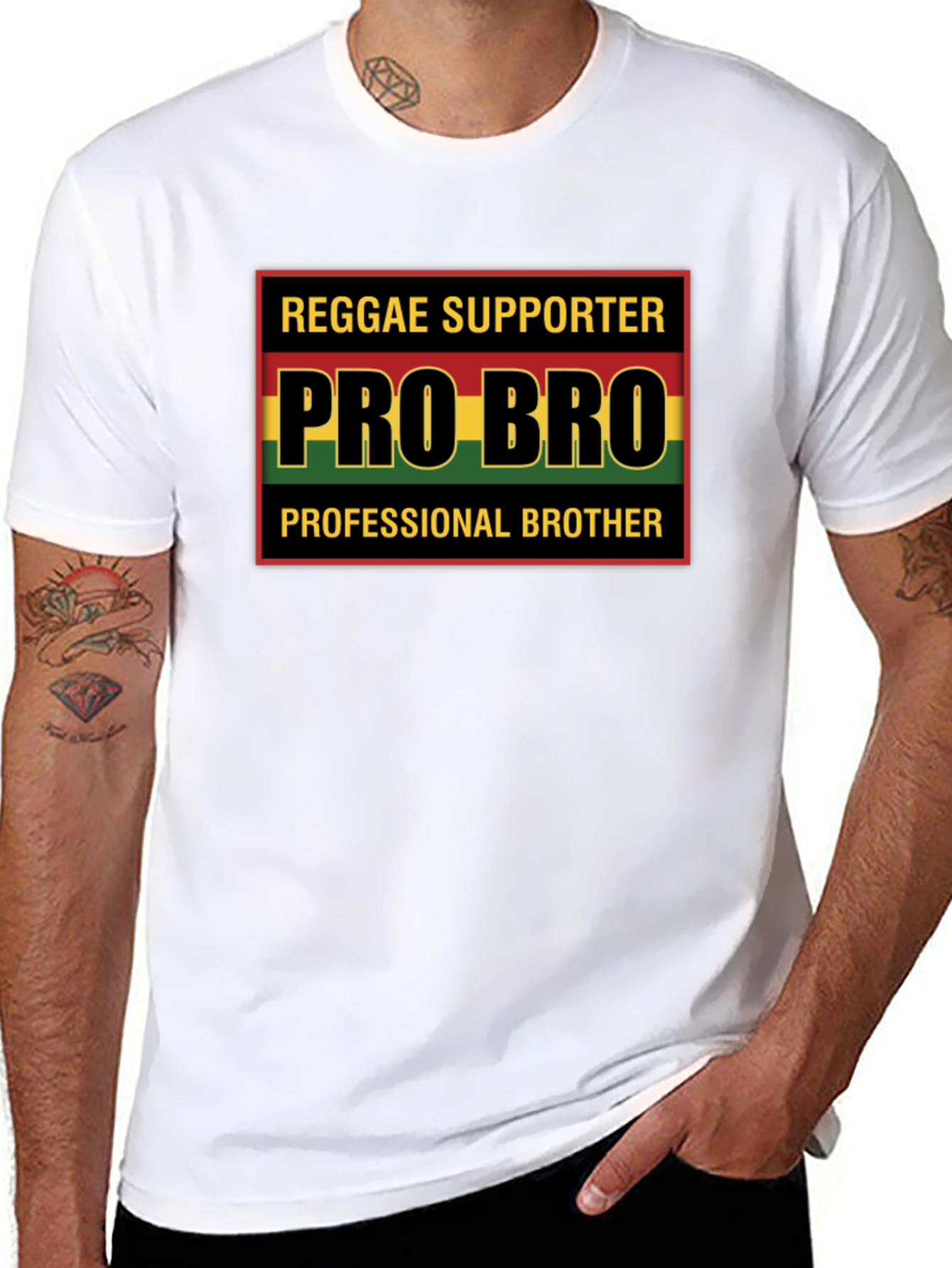 Reggae Supporter Pro Bro Graphic Tee