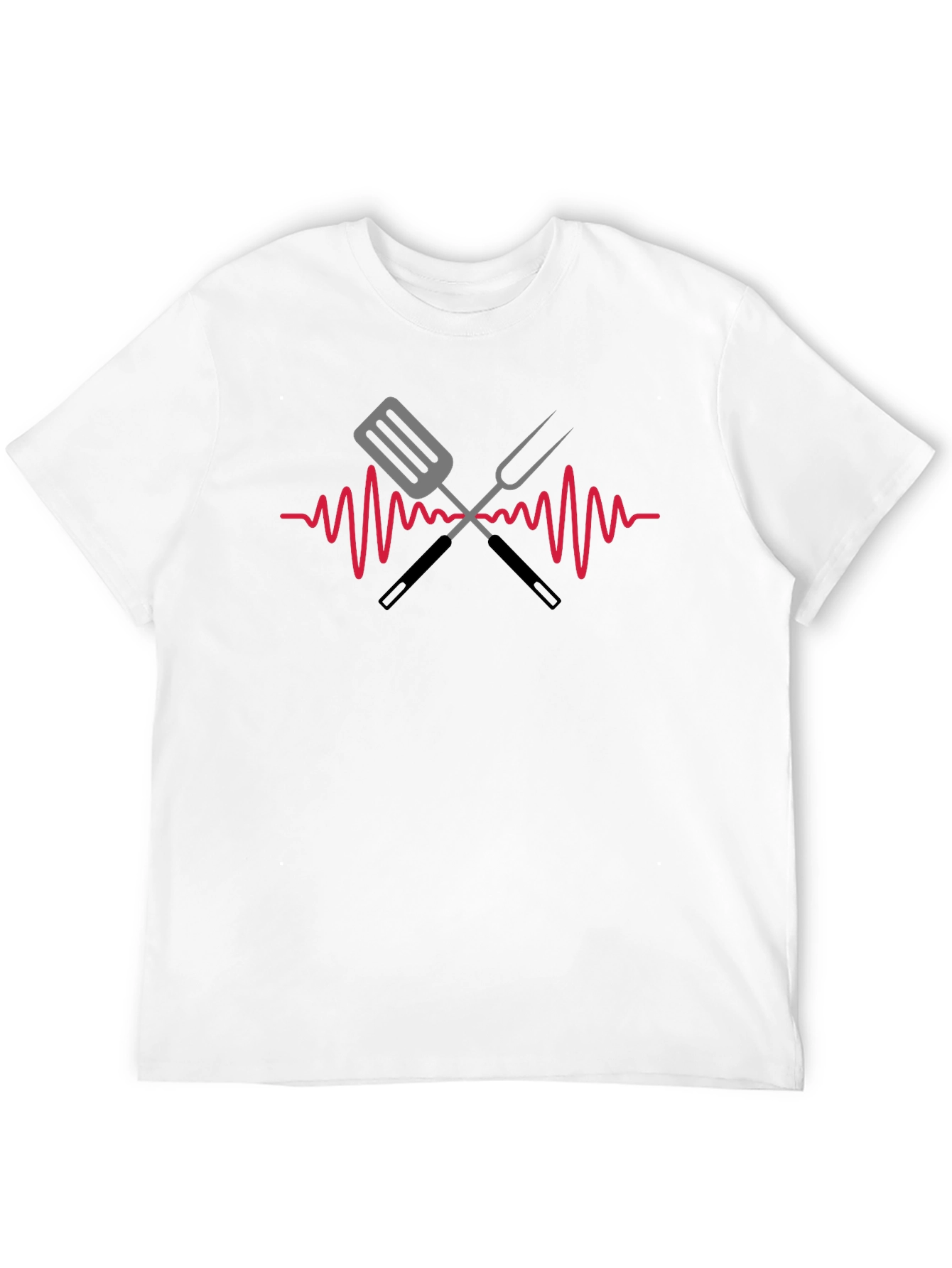 BBQ Heartbeat T-Shirt - Grill Master Tee