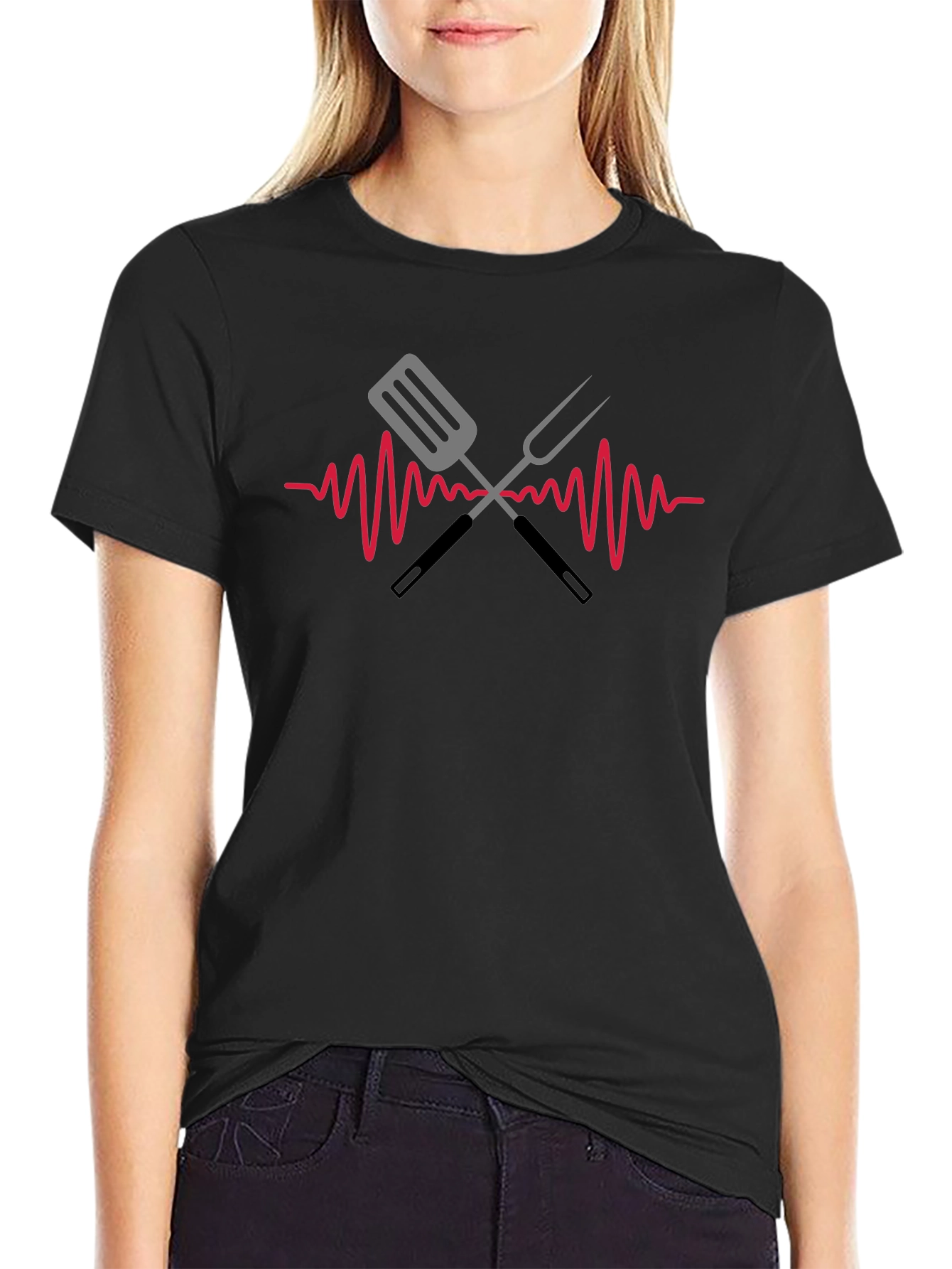 BBQ Heartbeat T-Shirt - Grill Master Tee