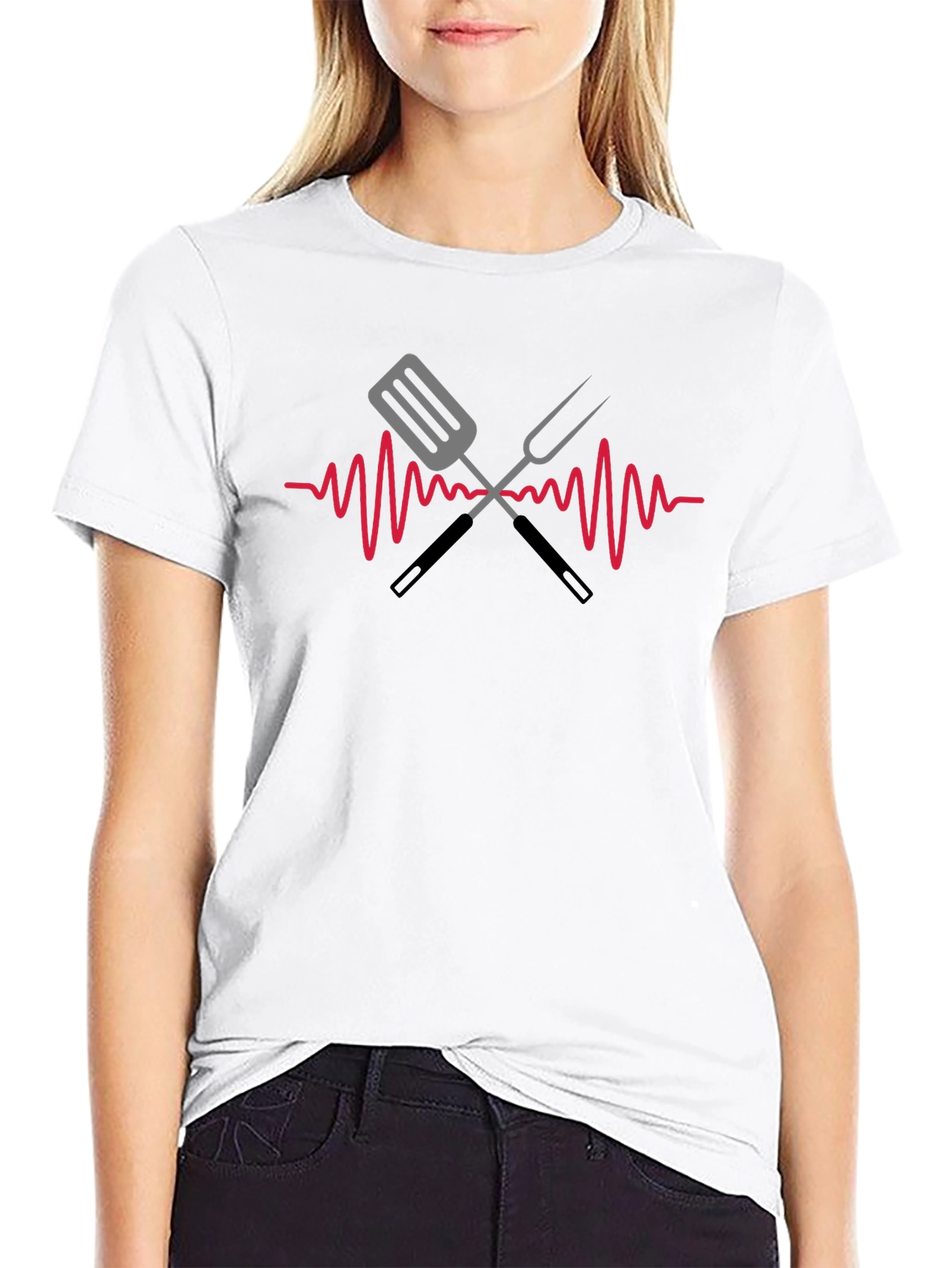 BBQ Heartbeat T-Shirt - Grill Master Tee