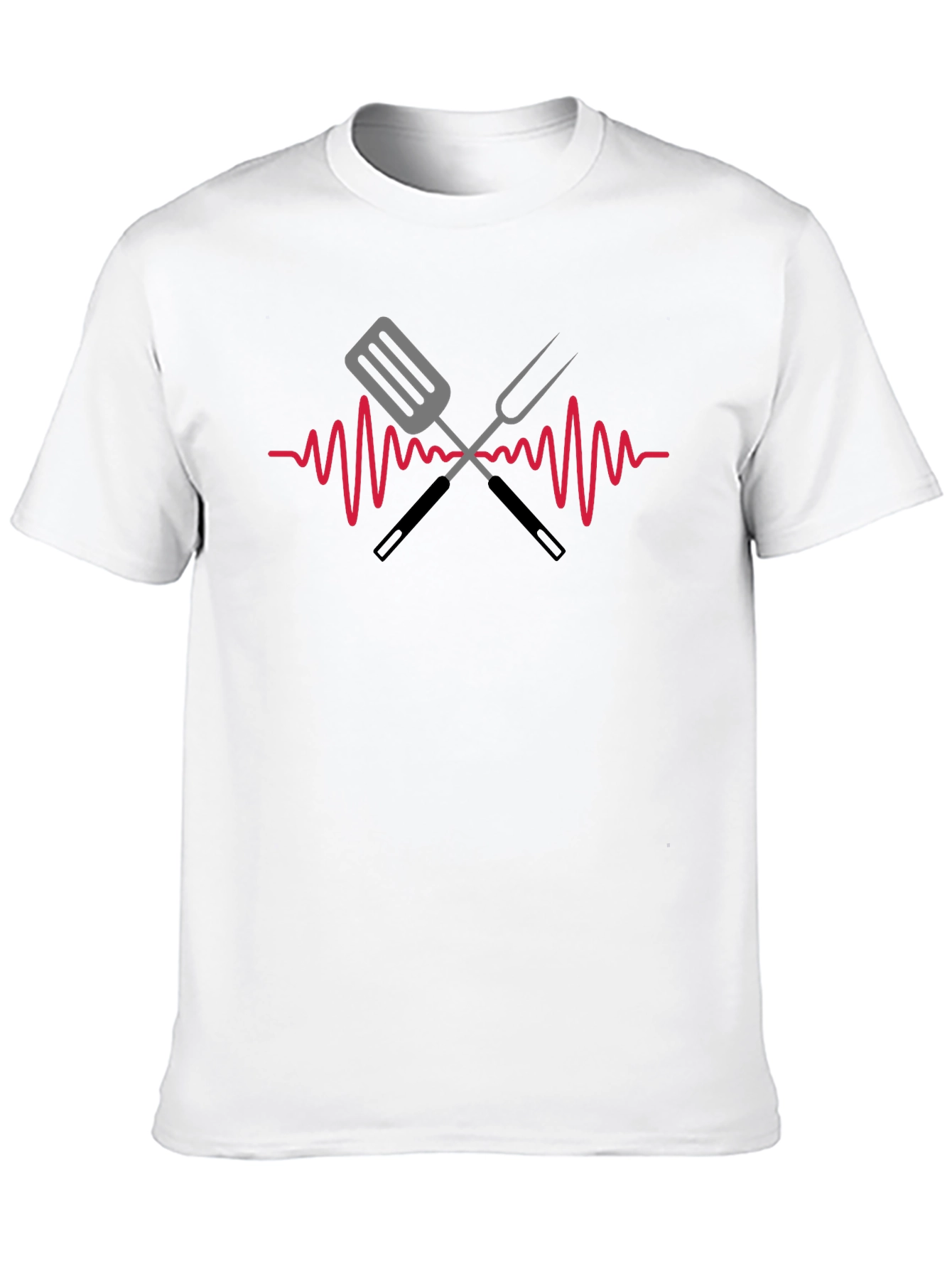 BBQ Heartbeat T-Shirt - Grill Master Tee