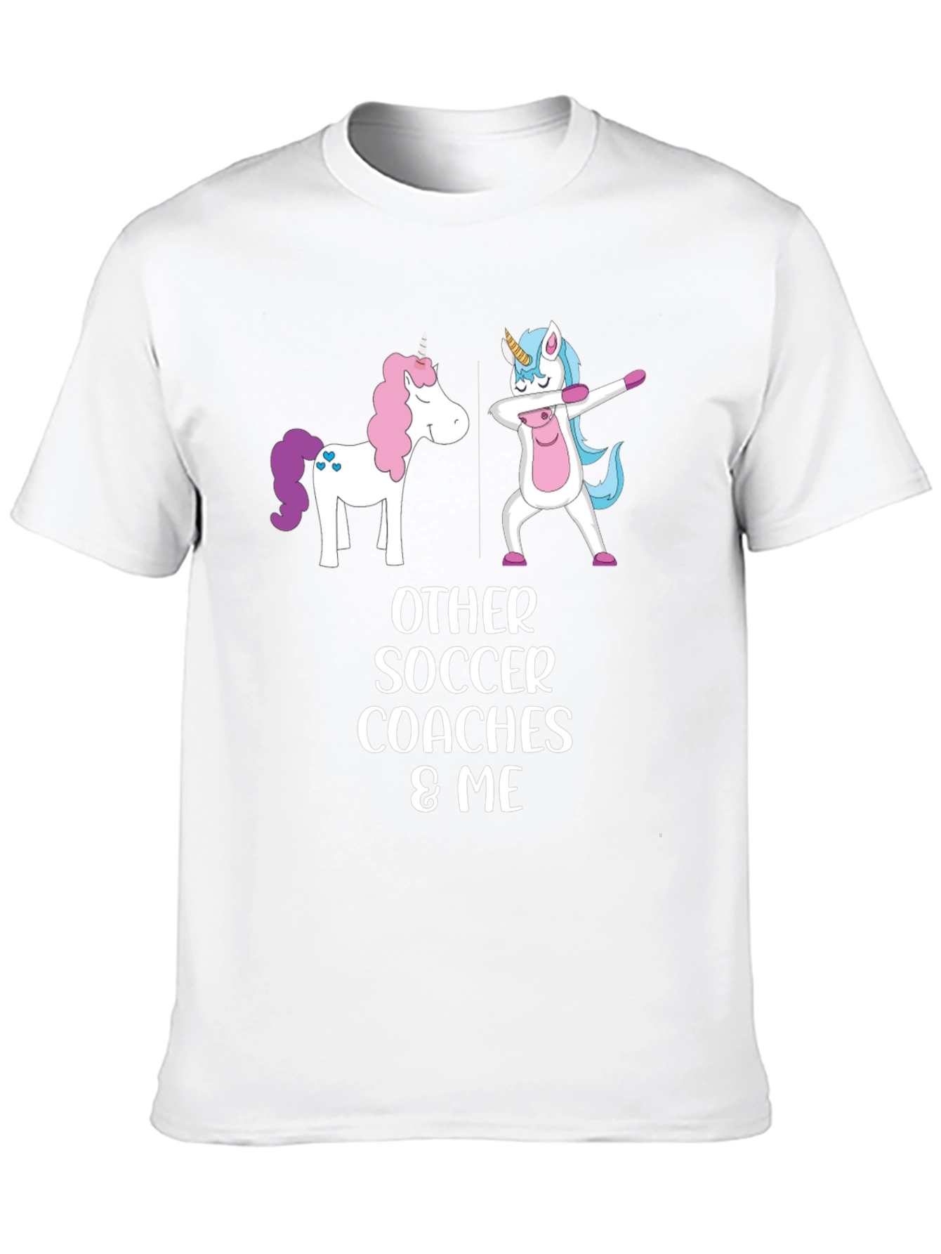 Unicorn Soccer Coach Graphic T-Shirt