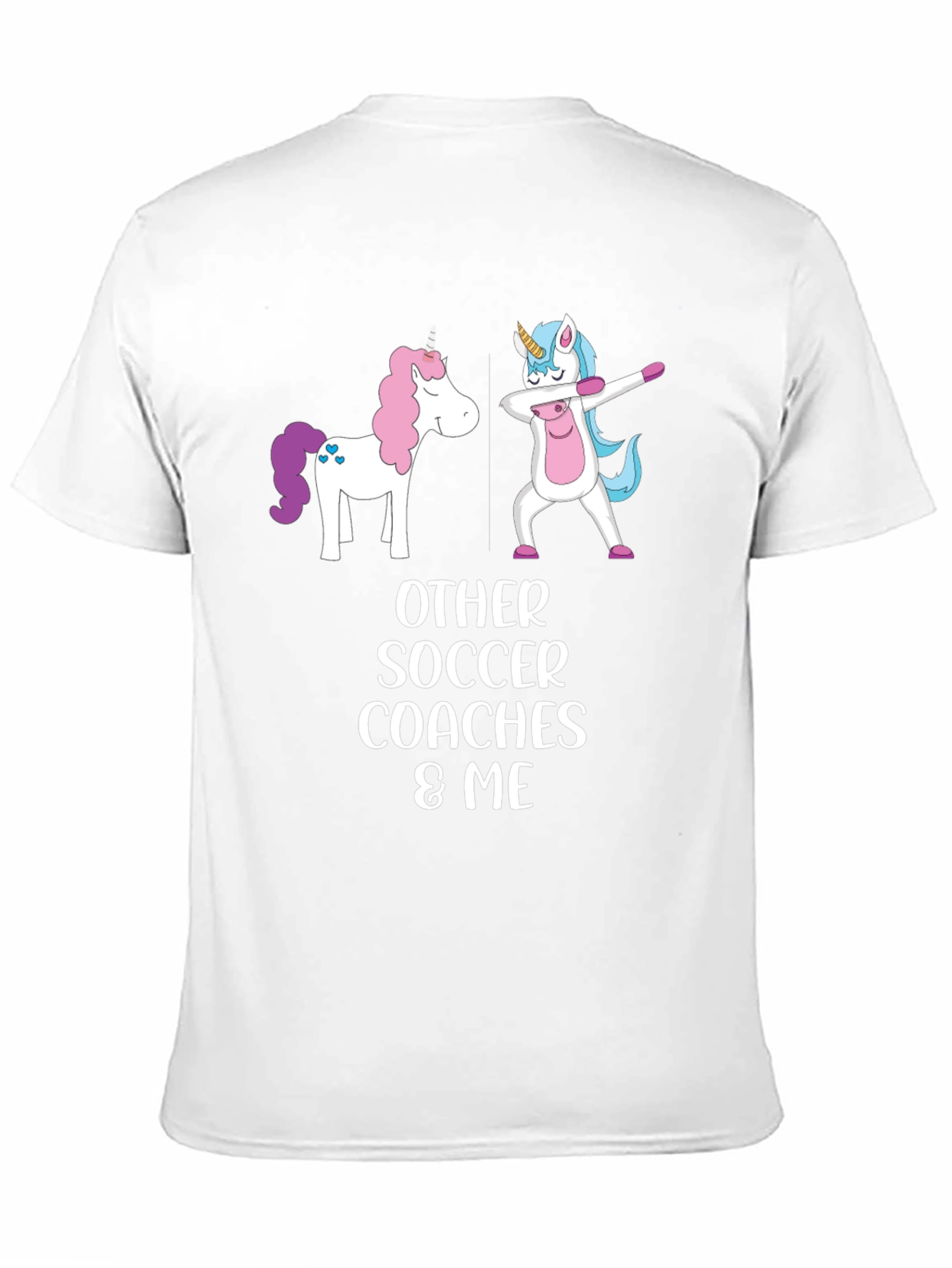 Unicorn Soccer Coach Graphic T-Shirt