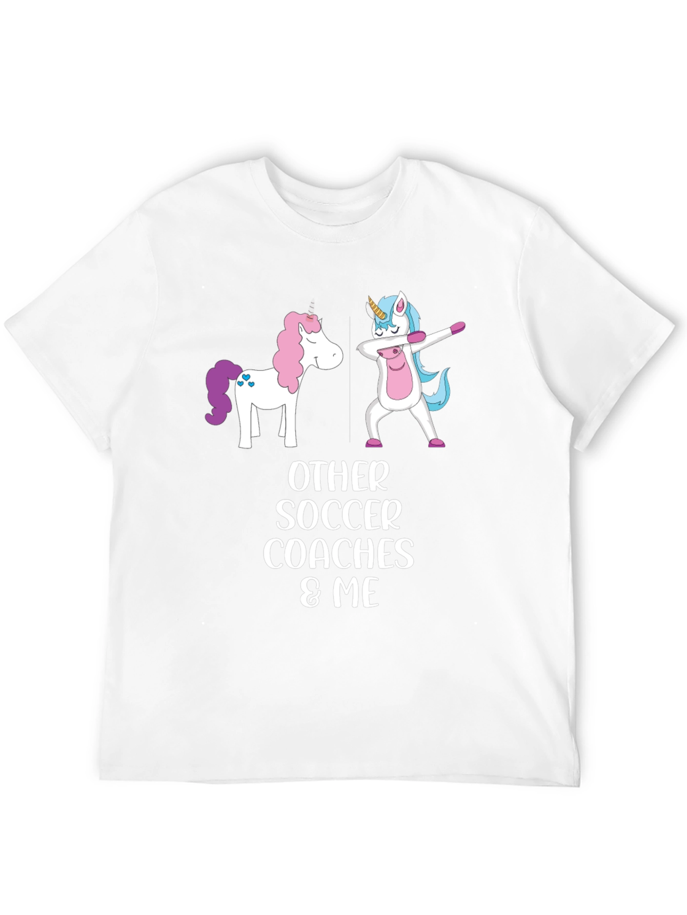 Unicorn Soccer Coach Graphic T-Shirt