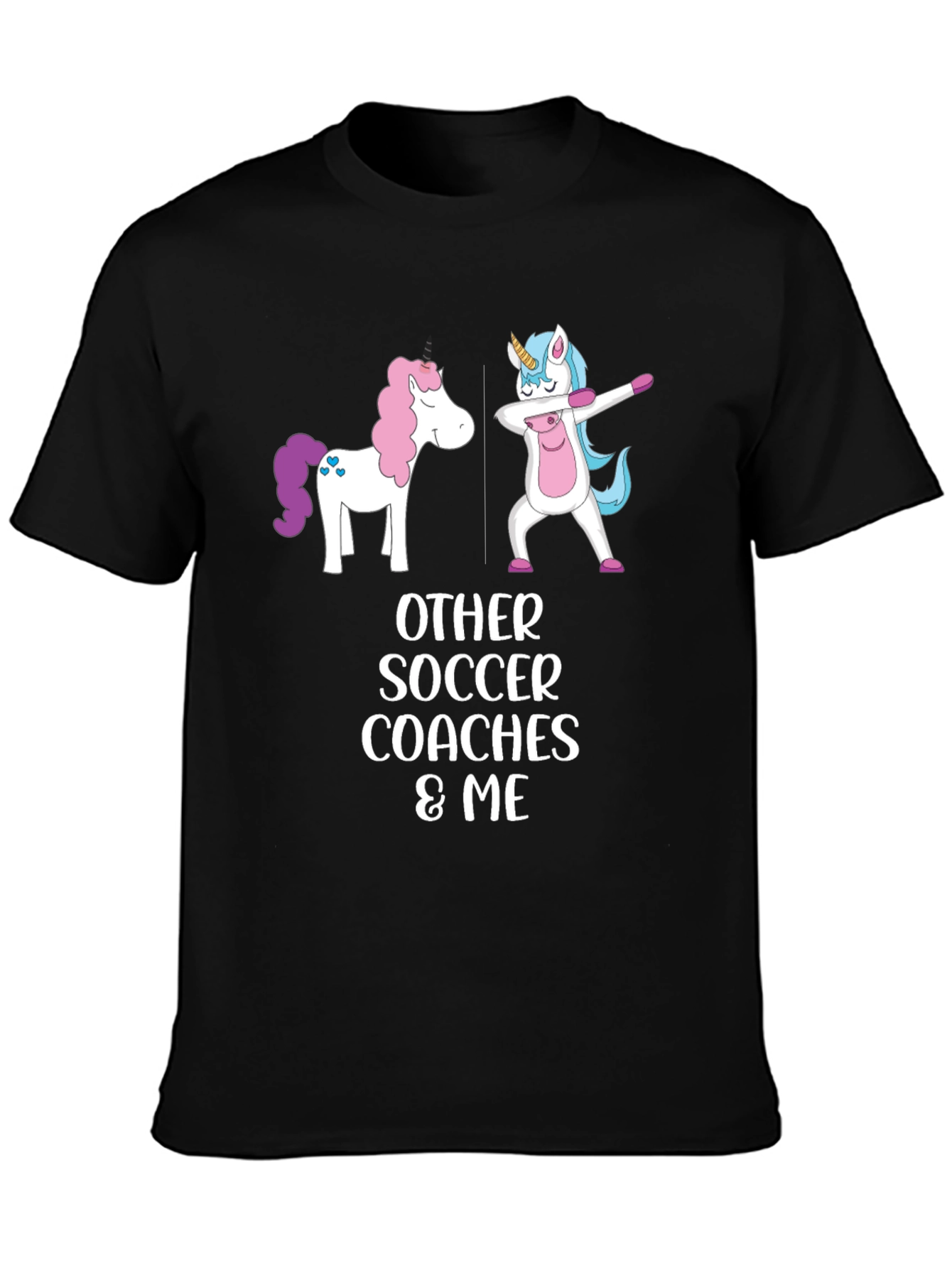Unicorn Soccer Coach Graphic T-Shirt