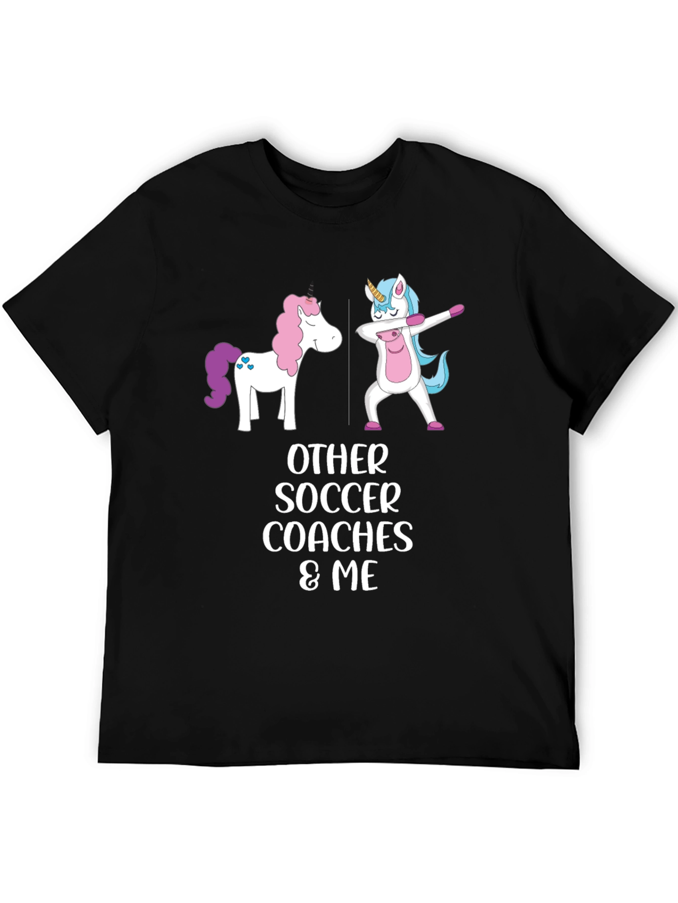 Unicorn Soccer Coach Graphic T-Shirt