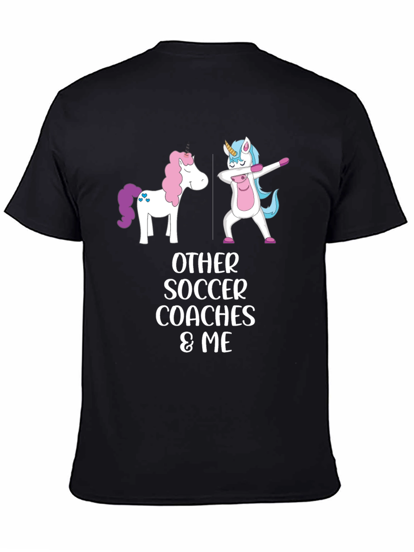 Unicorn Soccer Coach Graphic T-Shirt