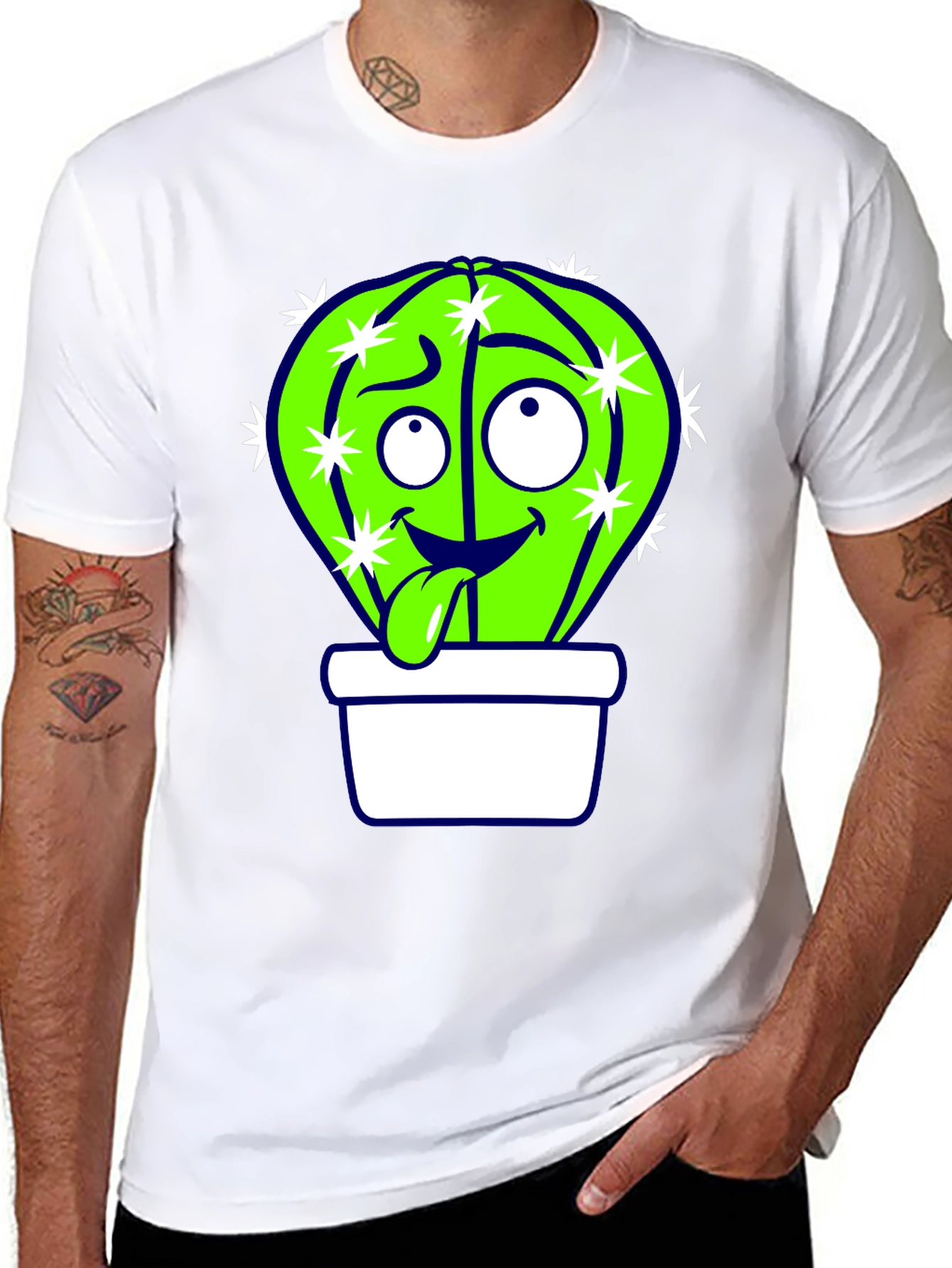 Funny Cactus T-Shirt - Whimsical Graphic Tee