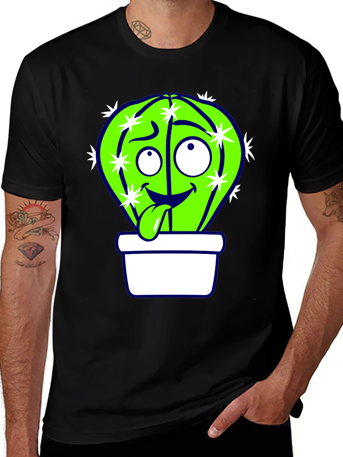 Funny Cactus T-Shirt - Whimsical Graphic Tee
