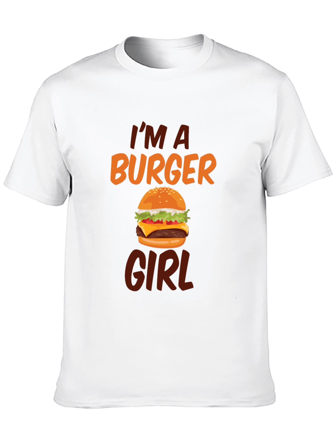 Burger Girl T-Shirt - Novelty Graphic Tee