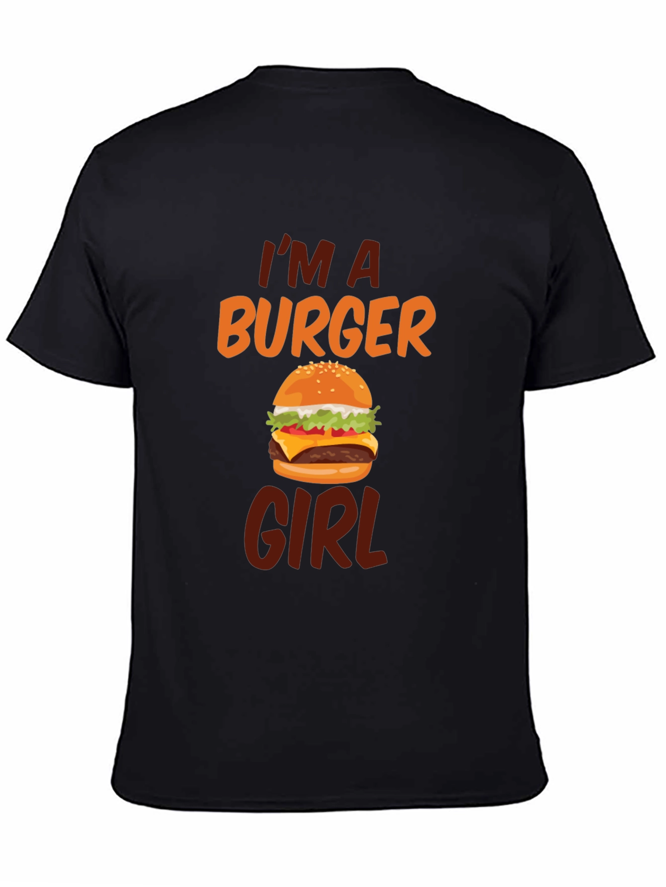 Burger Girl T-Shirt - Novelty Graphic Tee