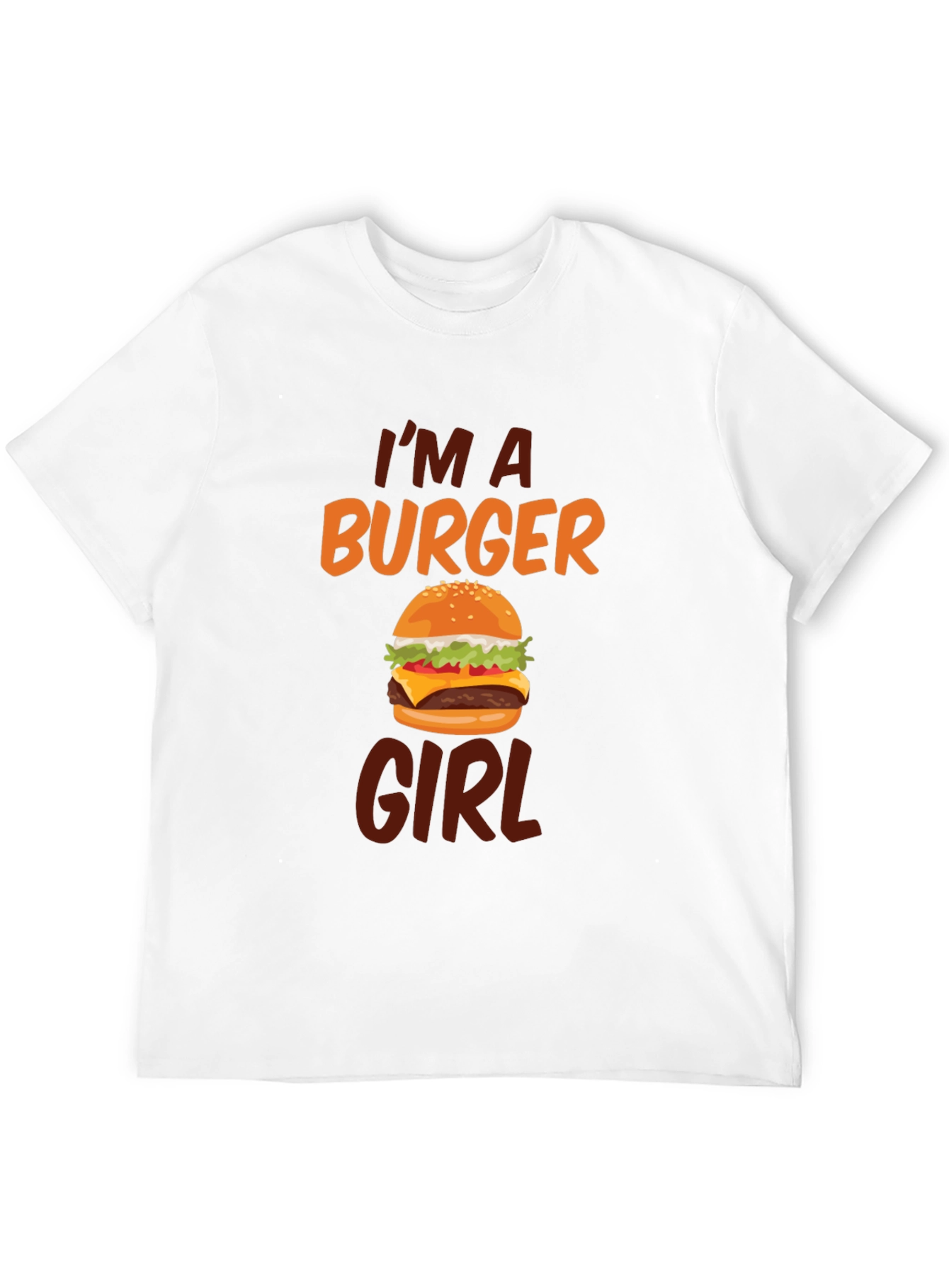Burger Girl T-Shirt - Novelty Graphic Tee