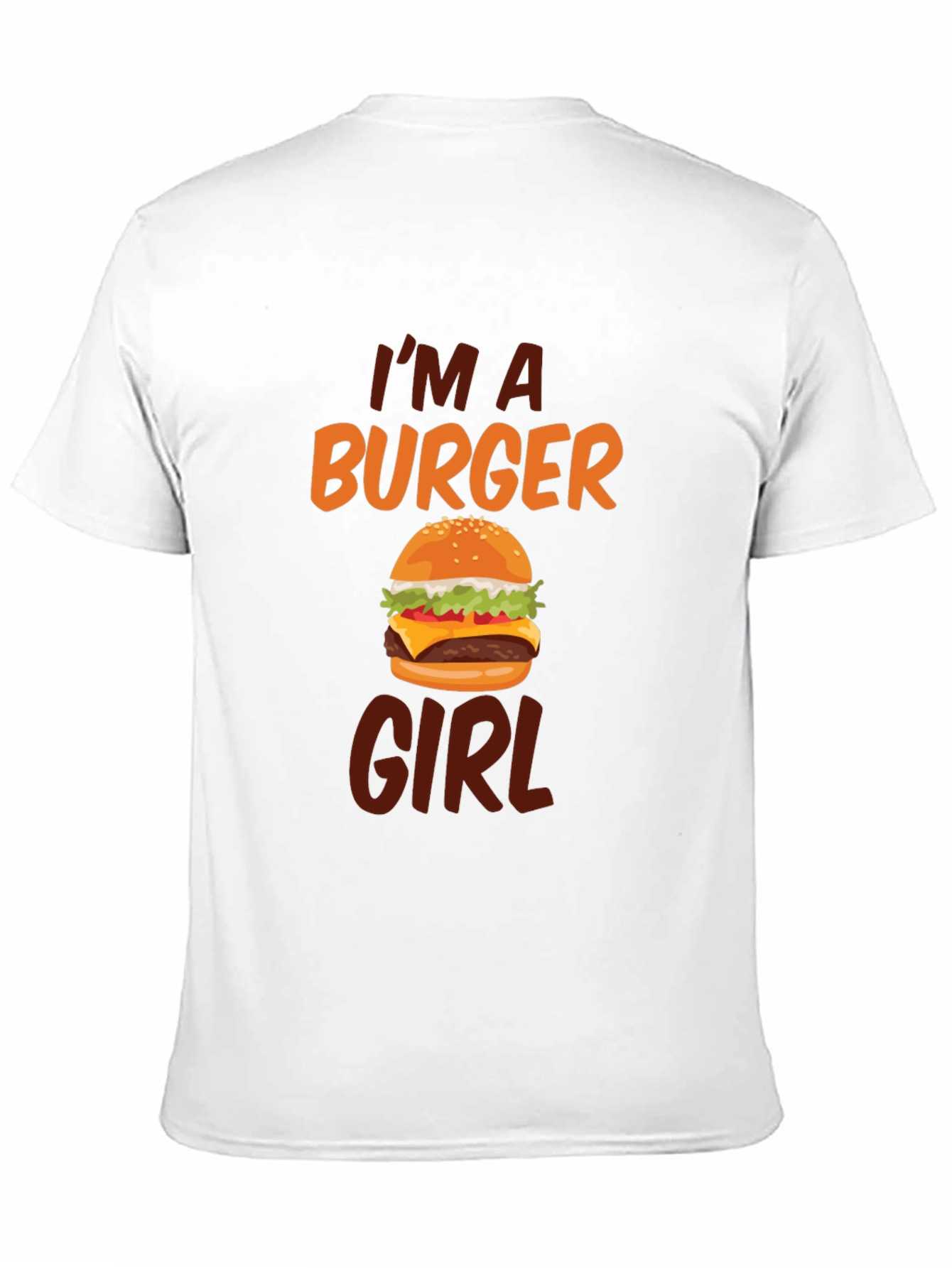 Burger Girl T-Shirt - Novelty Graphic Tee