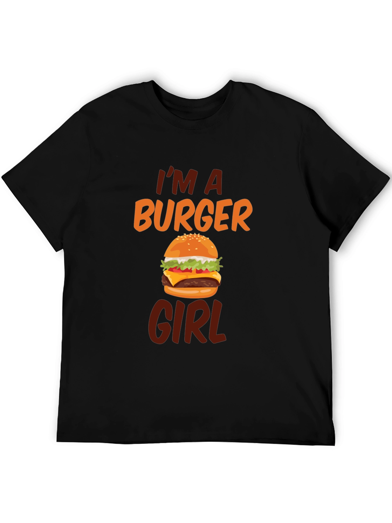 Burger Girl T-Shirt - Novelty Graphic Tee