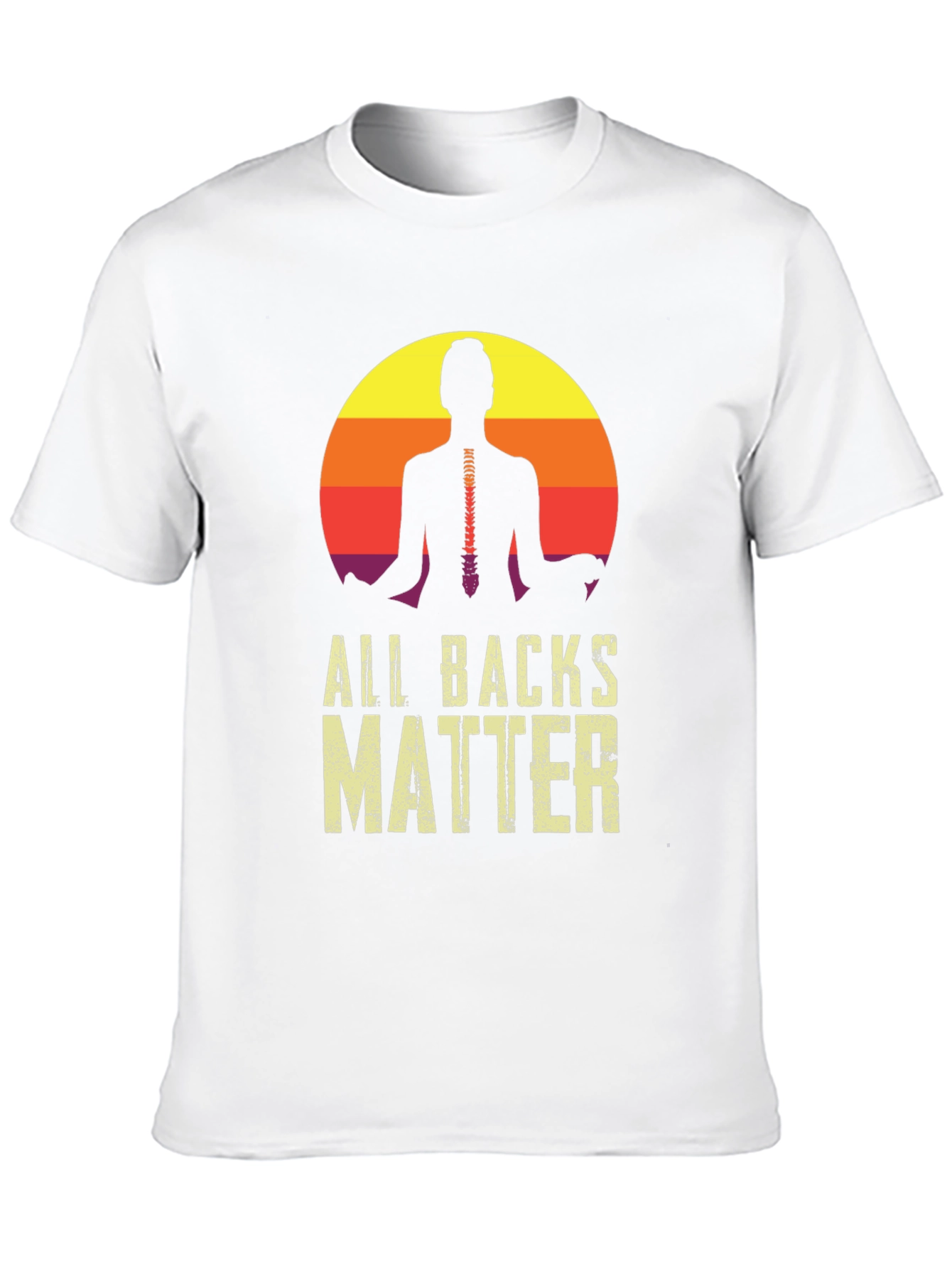 All Backs Matter Yoga Spine T-Shirt