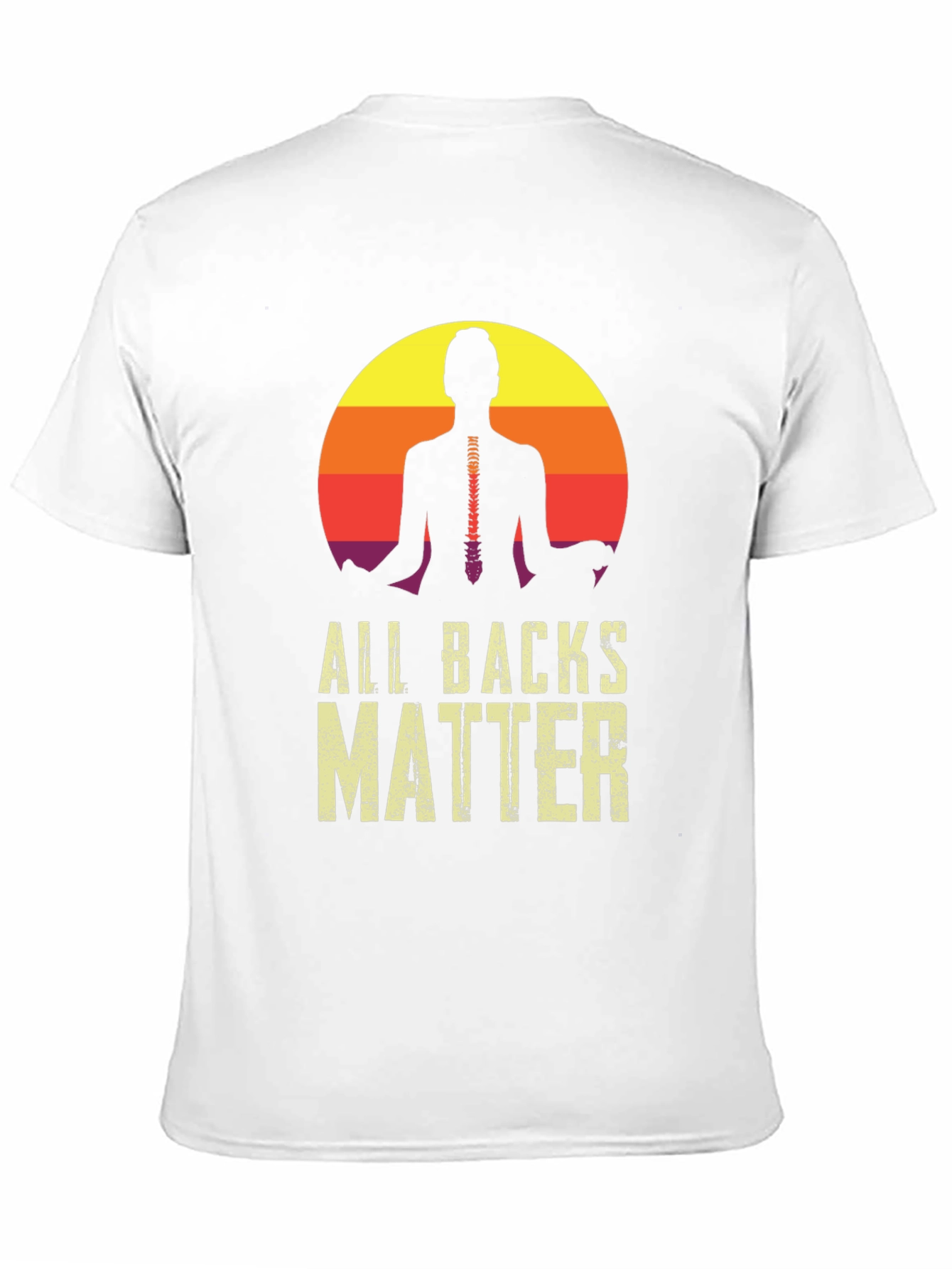 All Backs Matter Yoga Spine T-Shirt