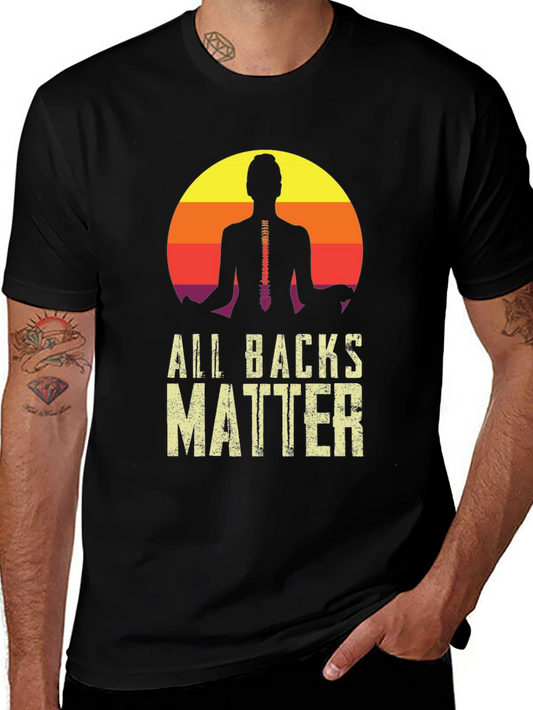 All Backs Matter Yoga Spine T-Shirt