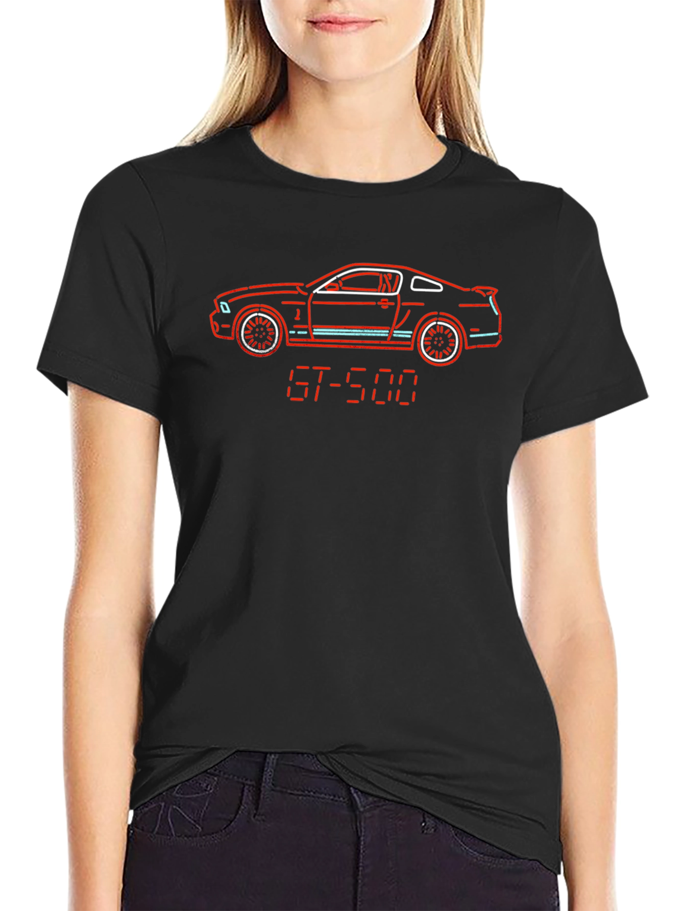 GT-500 Neon Car Graphic Tee