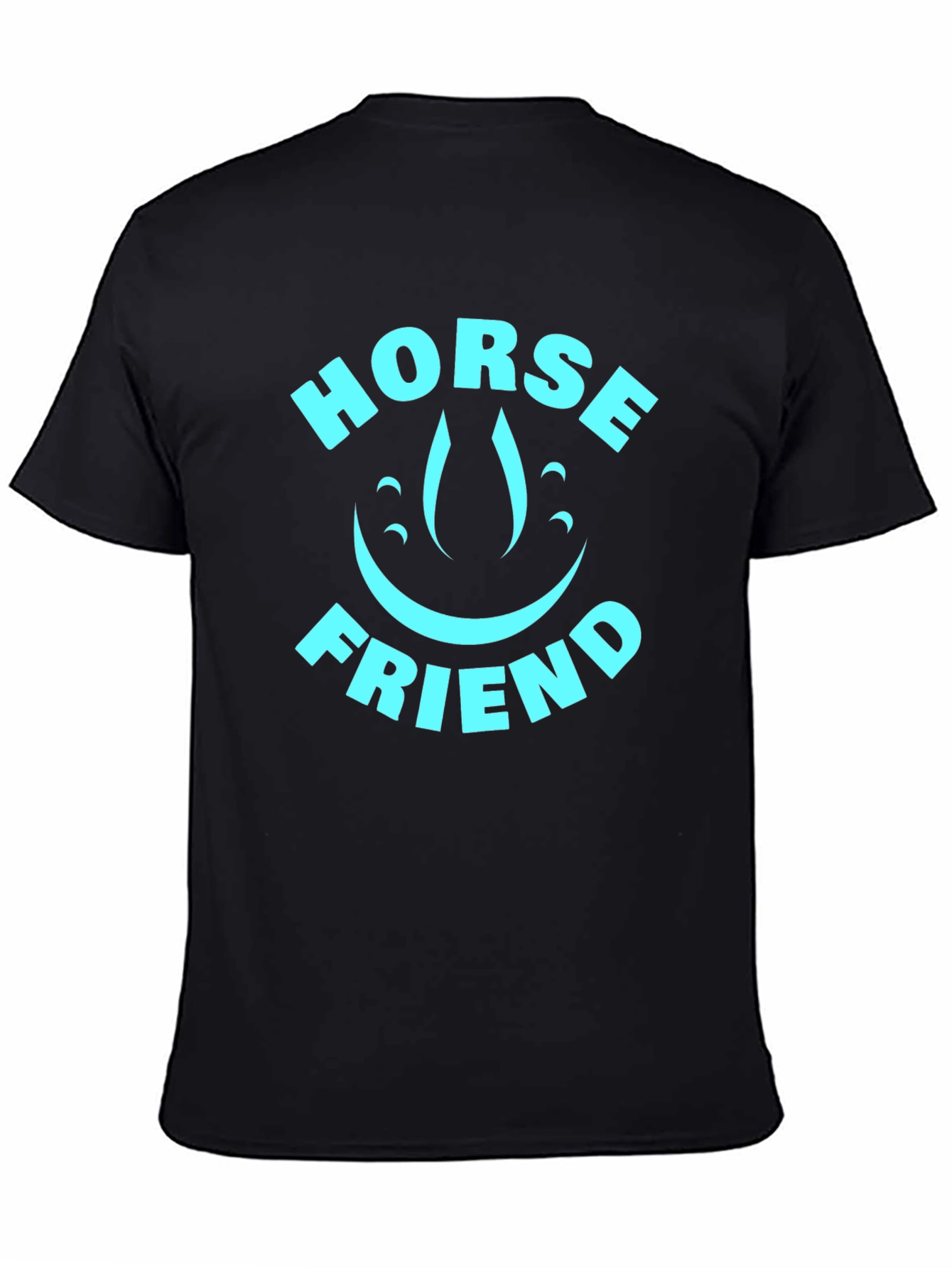 Horse Friend Graphic T-Shirt - Black