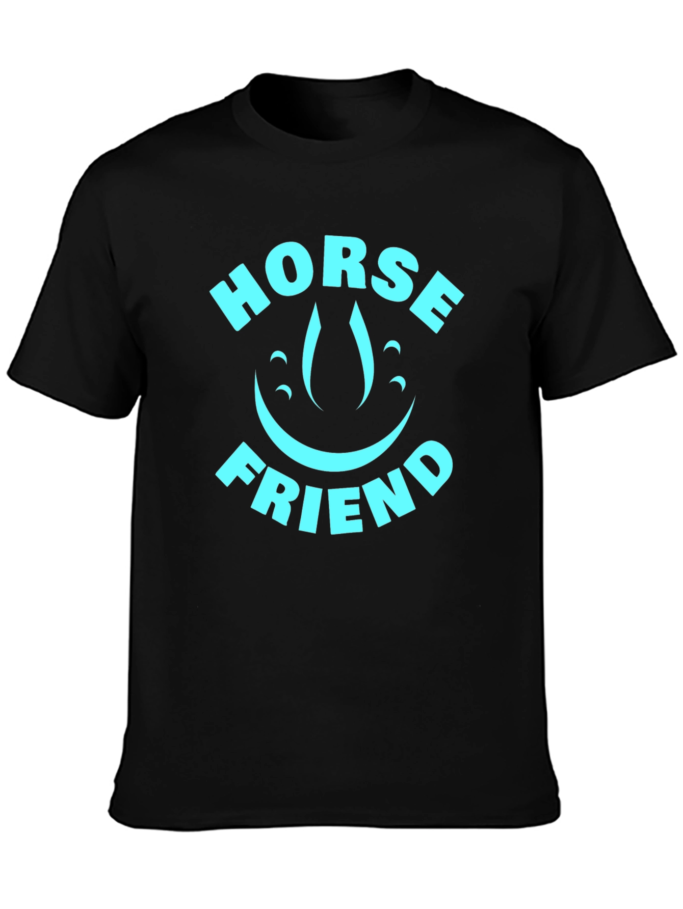 Horse Friend Graphic T-Shirt - Black