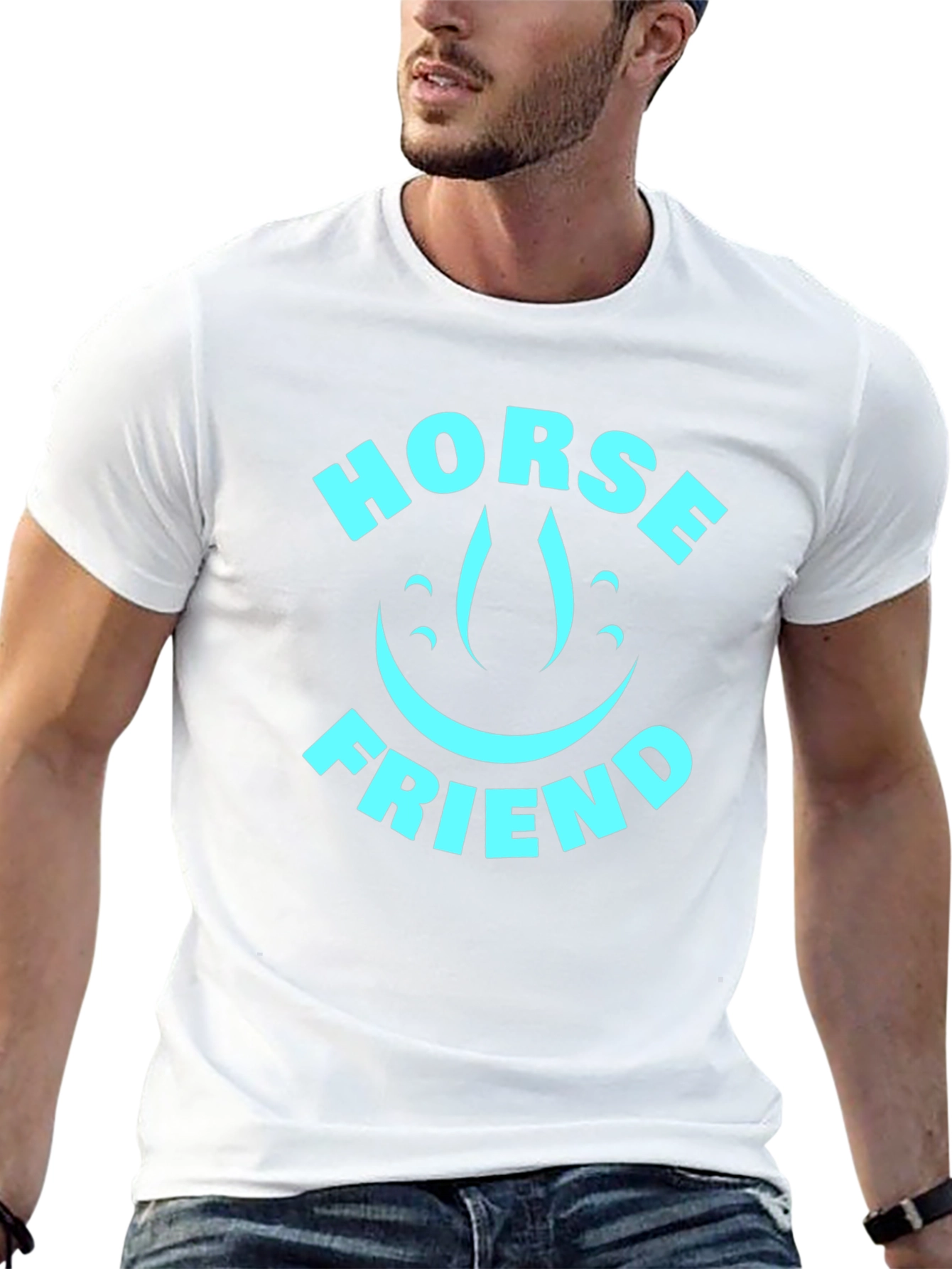 Horse Friend Graphic T-Shirt - Black